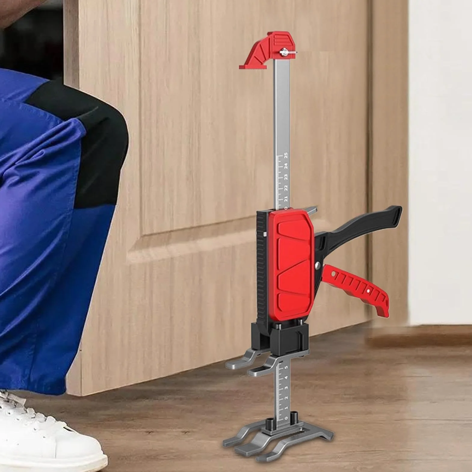 Podnośnik na ramię | oszczędzający pracę podnośnik meblowy i szafkowy | narzędzie do podnoszenia nośnego 200 kg | do obróbki drewna i podnośnik ręczny | wytrzymały podnośnik ramienia do montażu w