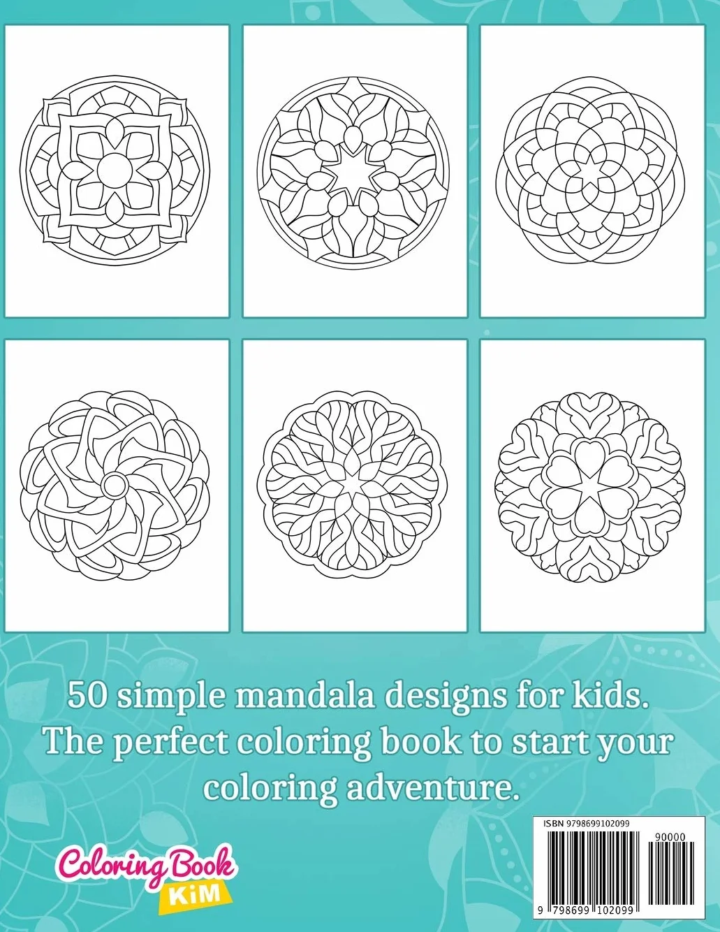 Mandalas for Kids: Coloring Book With Simple Mandala Patterns.