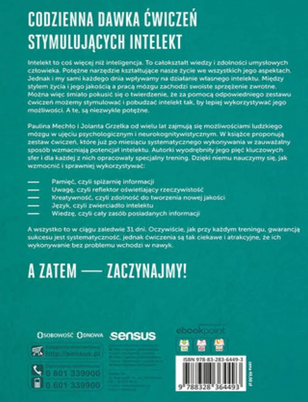 TRENING INTELEKTU wyd.3: Wyćwicz pamięć, koncentrację i kreatywność w 31 dni.