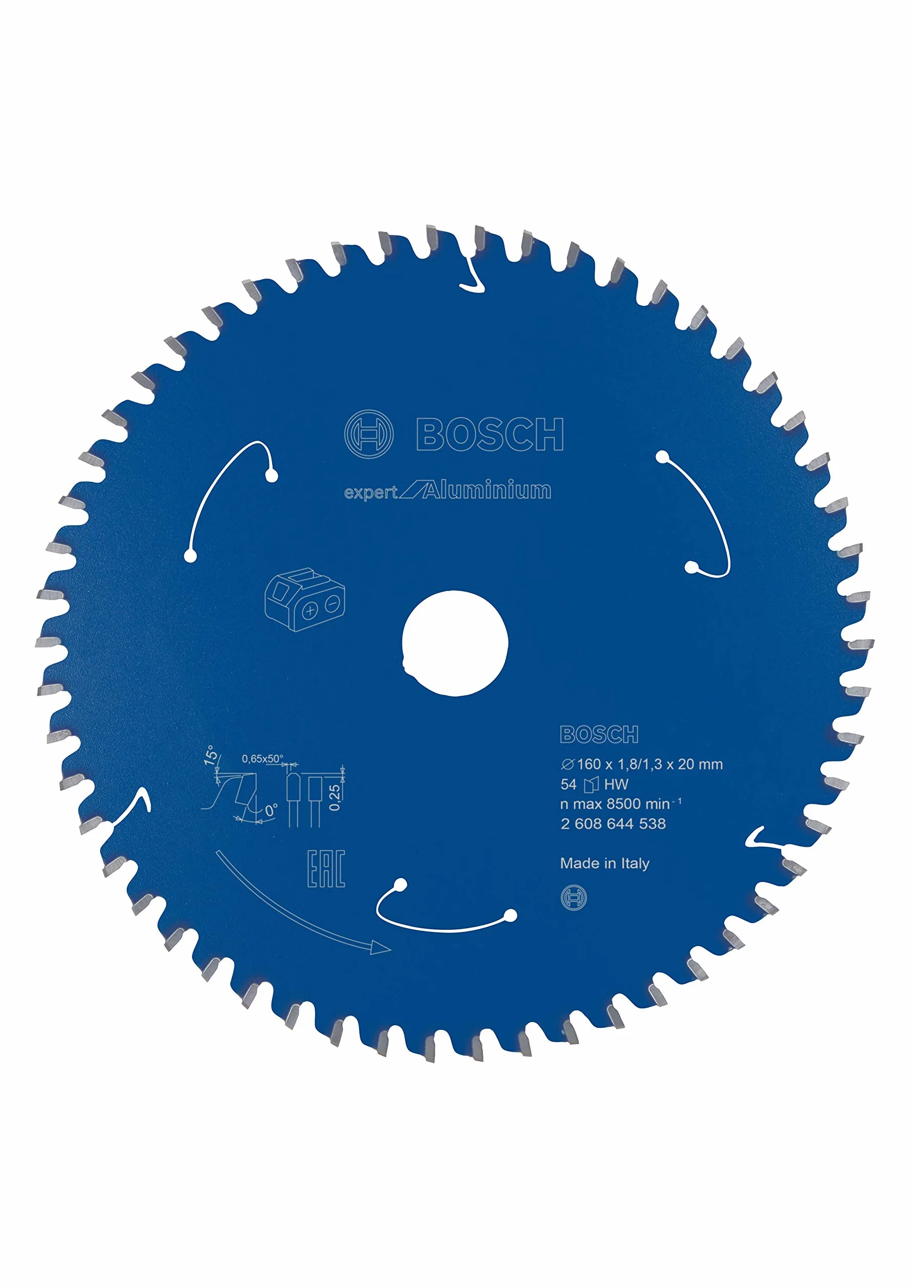 Bosch Professional Piła tarczowa Expert for Aluminium (Aluminium, 160 x 20 x 1,8 mm, 54 zęby, akcesoria do piły tarczowej)