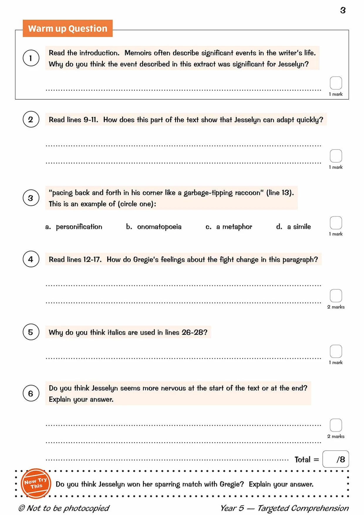 KS2 English Year 5 Reading Comprehension Targeted Question Book - Book 2 (with Answers)