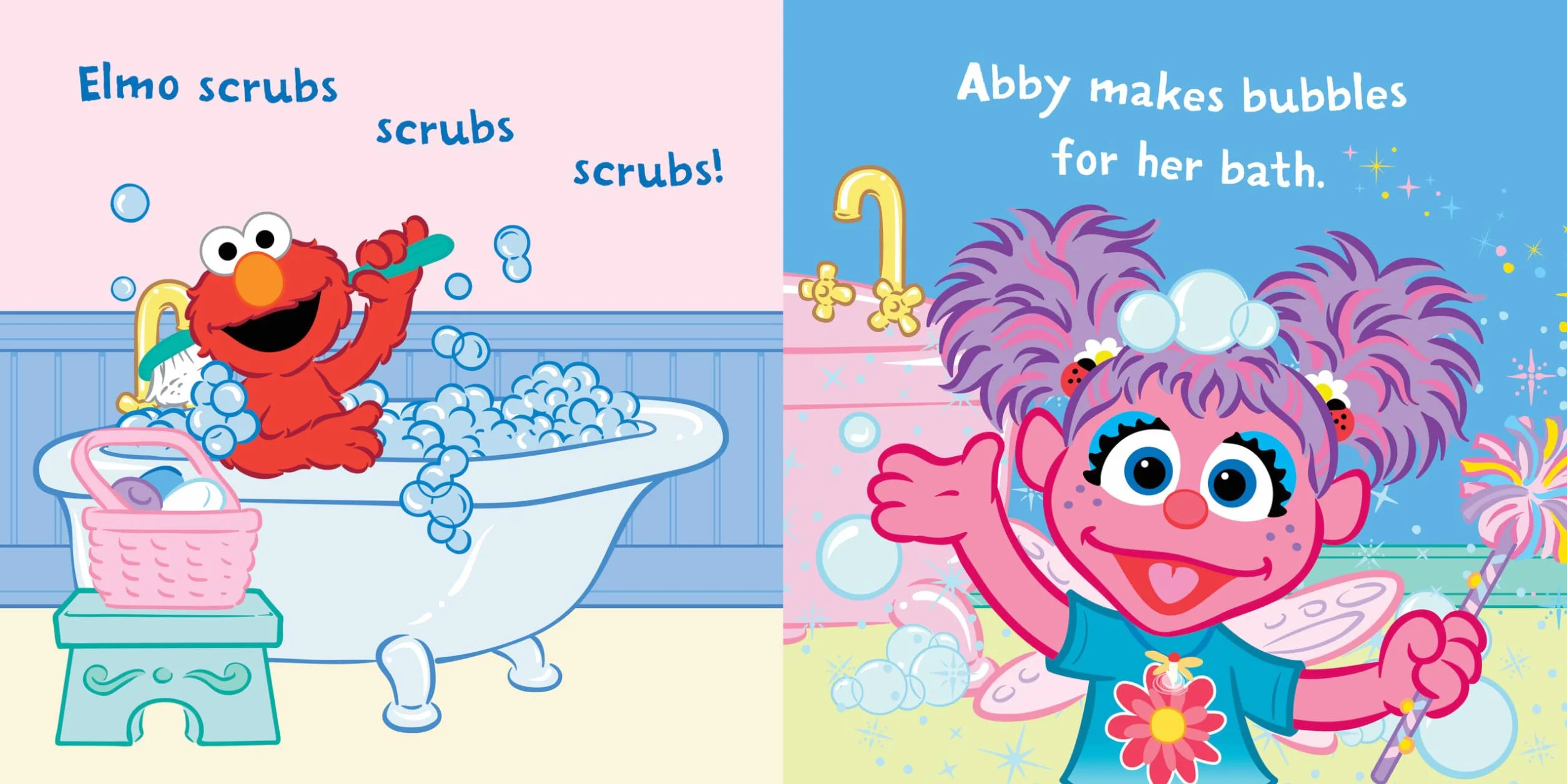 Indestructibles: Sesame Street: Let's Take a Bath!: Chew Proof - Rip Proof - Nontoxic - 100% Washable (Book for Babies, Newborn Books, Safe to Chew)