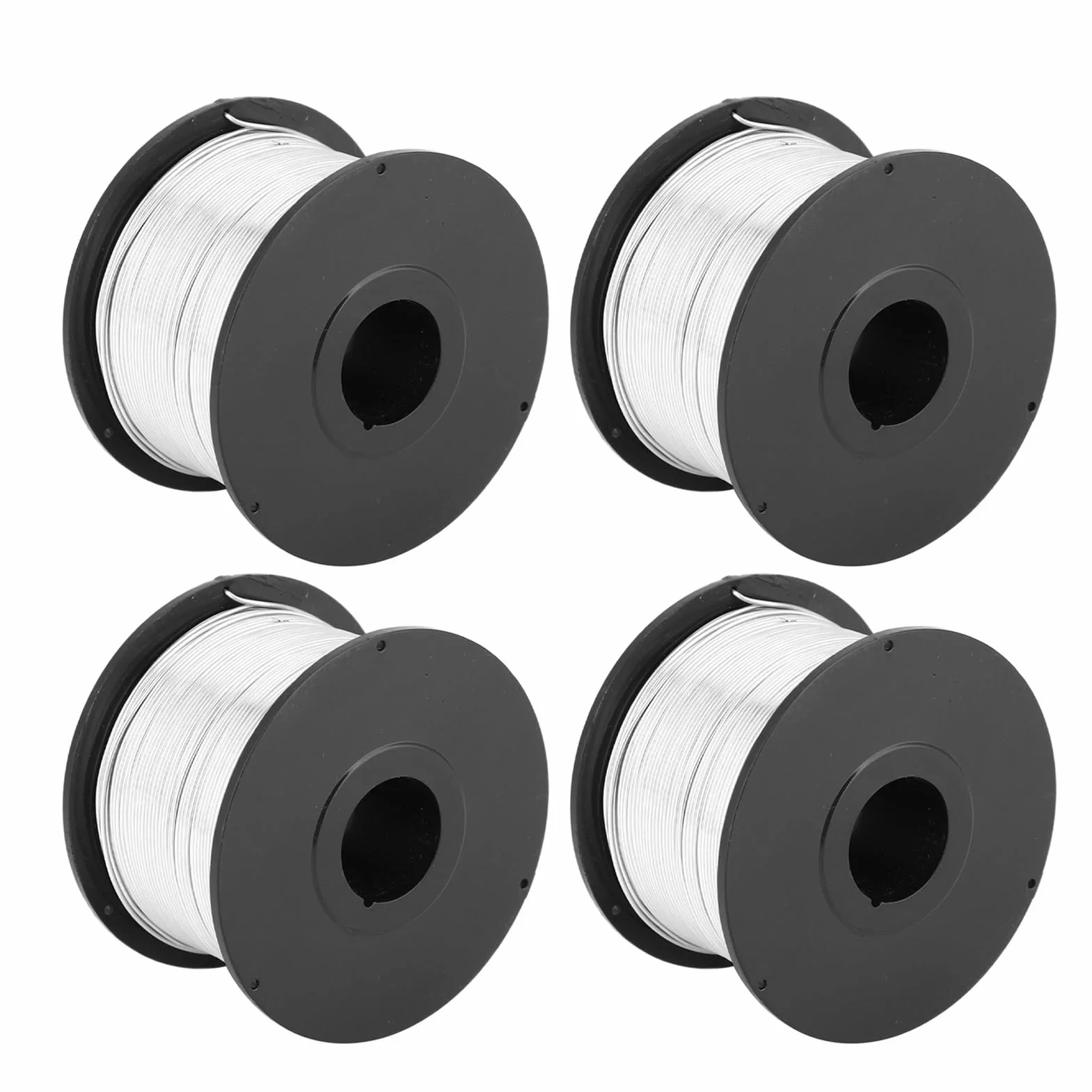 Drut Zbrojeniowy, Drut Wiązałkowy ze Stali Niskowęglowej, 4 szt. 110 M 0,8 Mm Rolki Drutu Zbrojeniowego, Miękki i Elastyczny do Automatycznej Maszyny Wiążącej