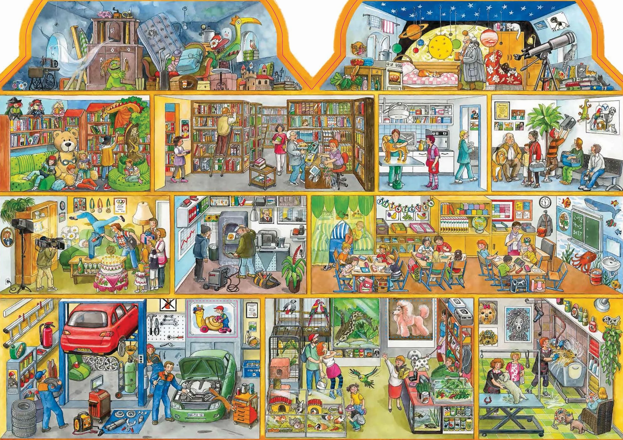 Mein Wimmelhaus. Liebevoll illustriert von Anne Suess: Wimmel-Bilderbuch für Kinder ab 3 Jahren