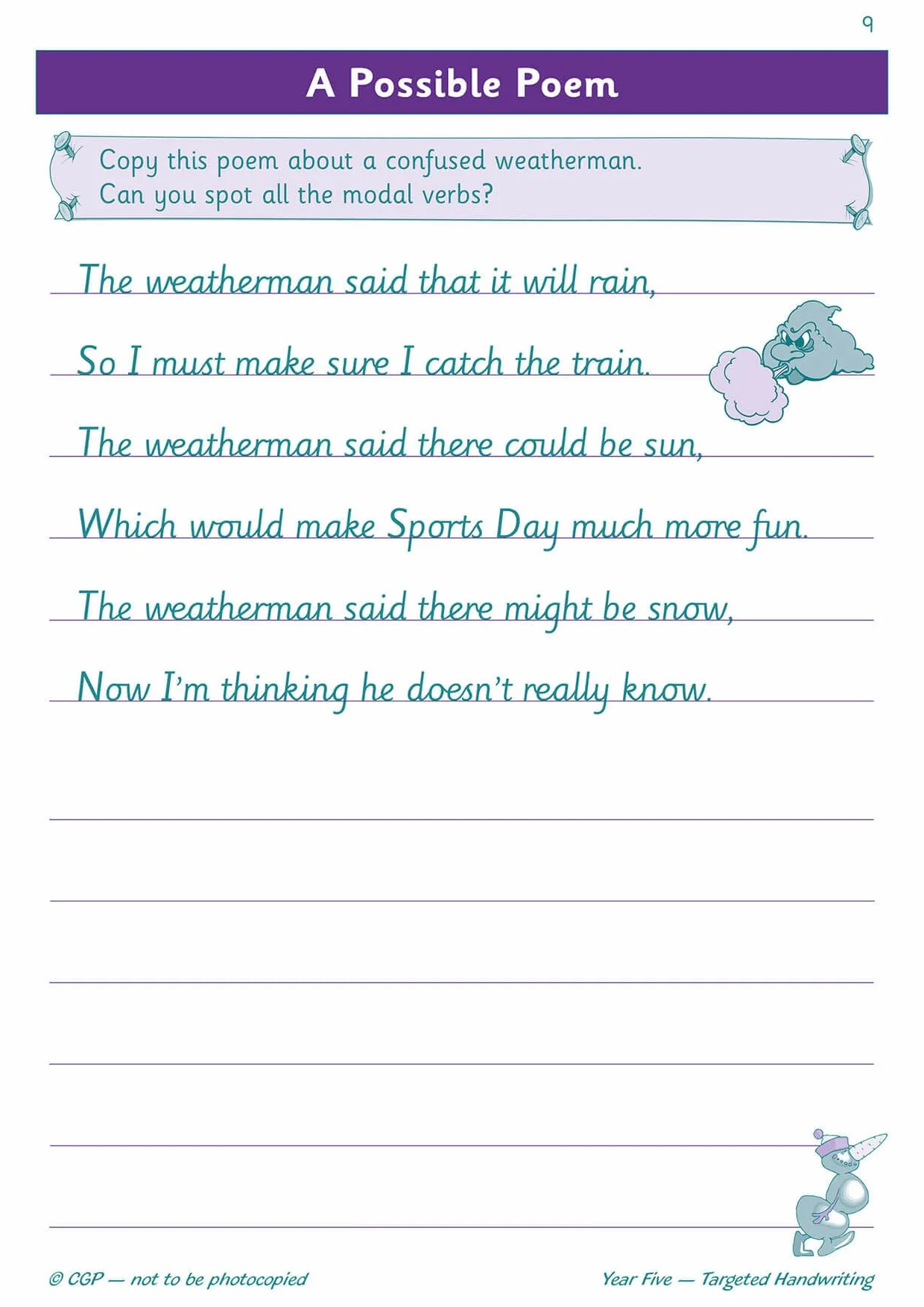 KS2 English Year 5 Handwriting Targeted Practice Book