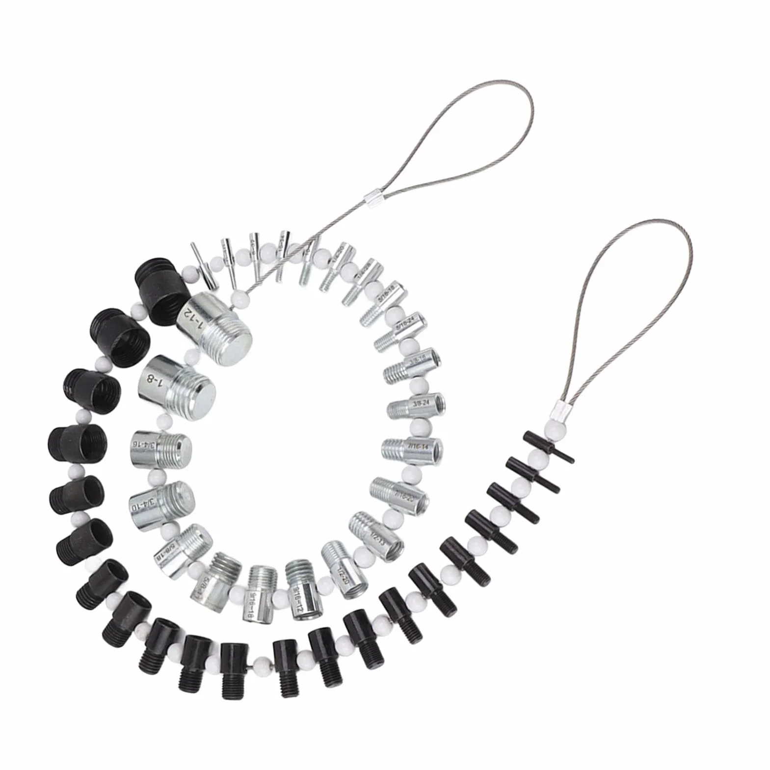 Nut and Bolt Thread Checker 44 Male Female Thread Identifier Gauges 23 Inch 21 Metric Sizes