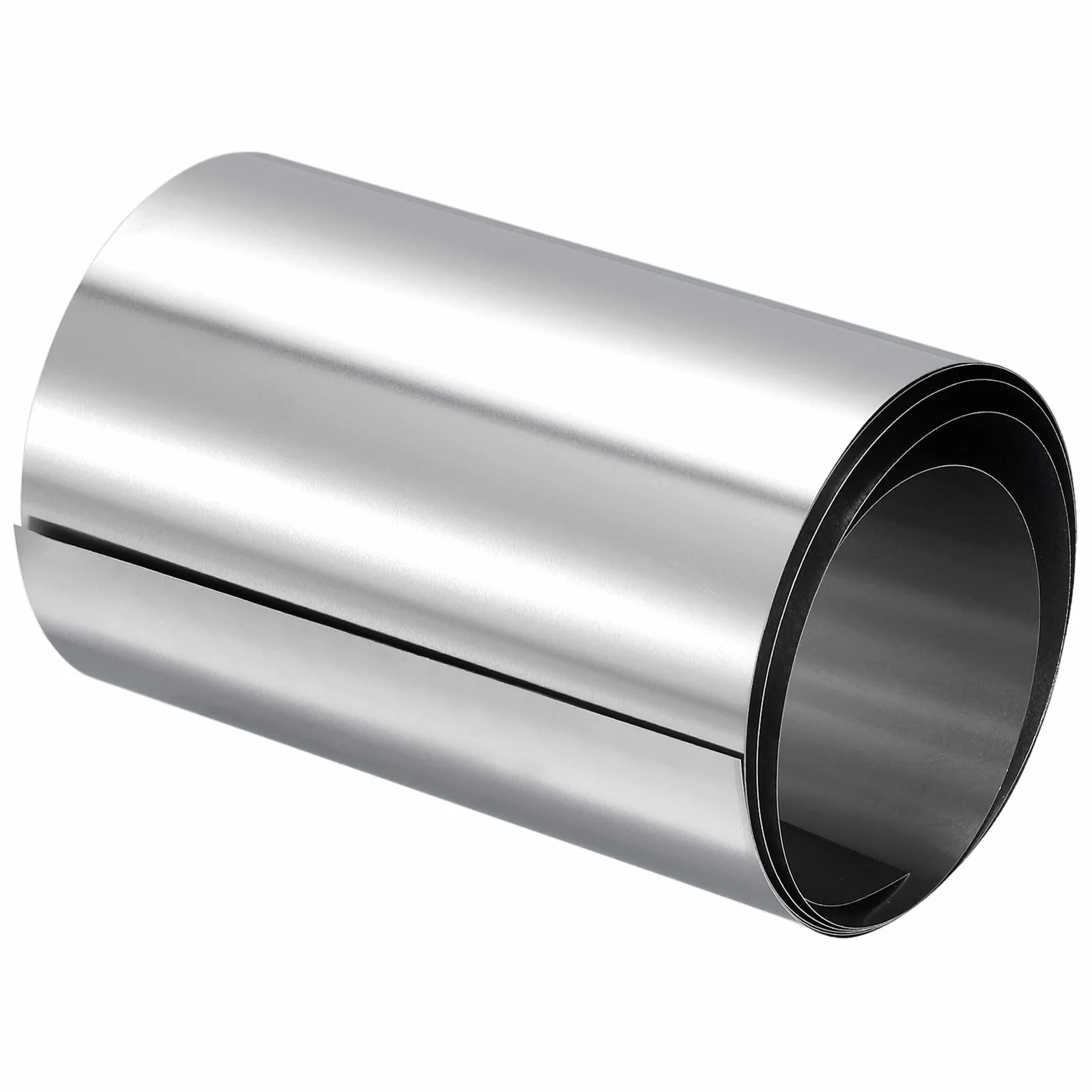 sourcing map Folia ze stali nierdzewnej 304 rolka 0,3 mm x 100 mm x 1 m polerowana powierzchnia metal paski płyta arkusz do rzemiosła urządzeń elektronicznych odcień srebrny