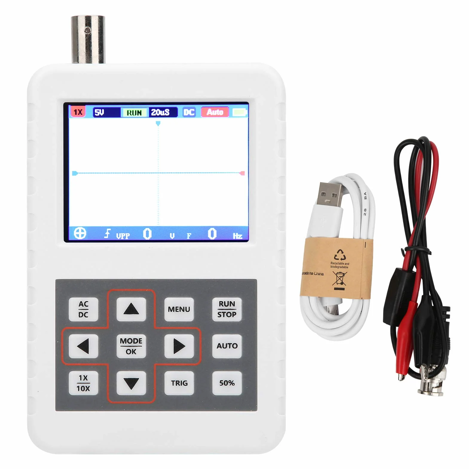 Oscyloskop ręczny 2,4 cala TFT LCD 5MHz 20MS/s 16 MB 1200 mAh