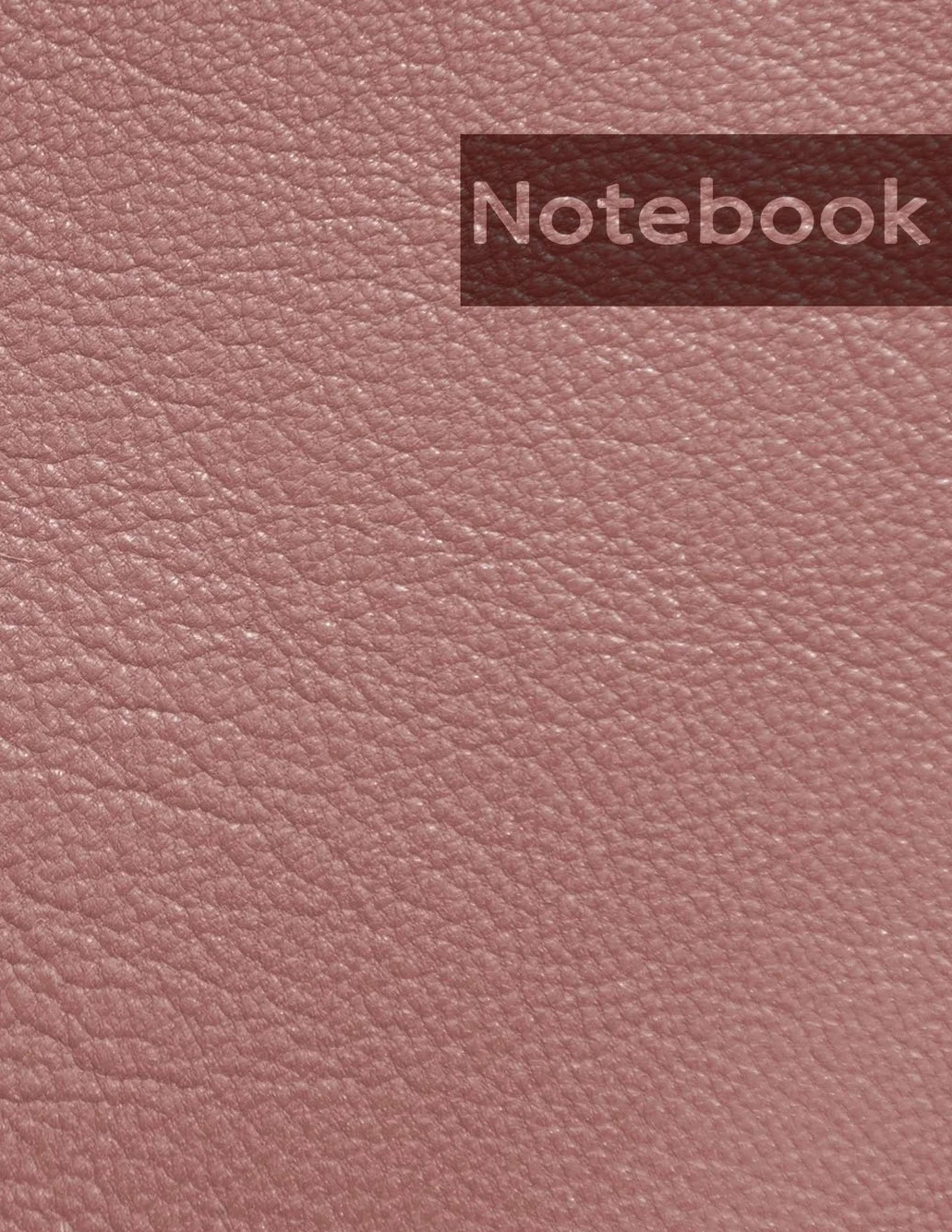 Pink Leather Pattern Notebook: 8.5 x 11 inches, Wide ruled or Legal ruled, 120 pages, Glossy cover