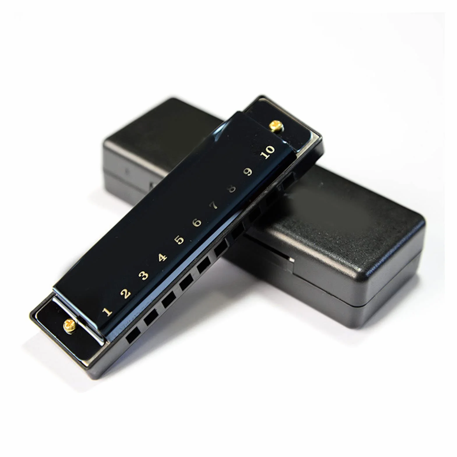 Harmonijka Ustna z 10 Otworami w Pełnej Skali Deluxe Harmonijka Ustna do Występów dla Początkujących, Dorosłych, dla Dzieci