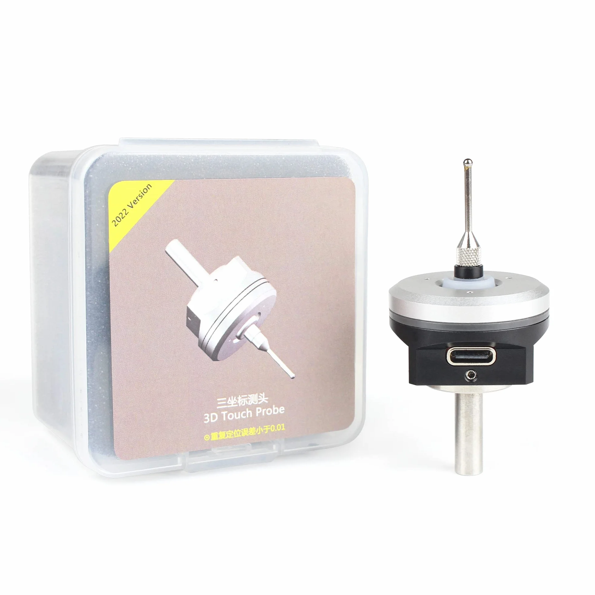 RATTMMOTOR Przycisk krawędziowy CNC, DC 5-24 V, przełącznik krawędziowy 3D, wyszukiwacz krawędzi z kablem 2M, kompatybilny z Mach3 i Grbl (V5)
