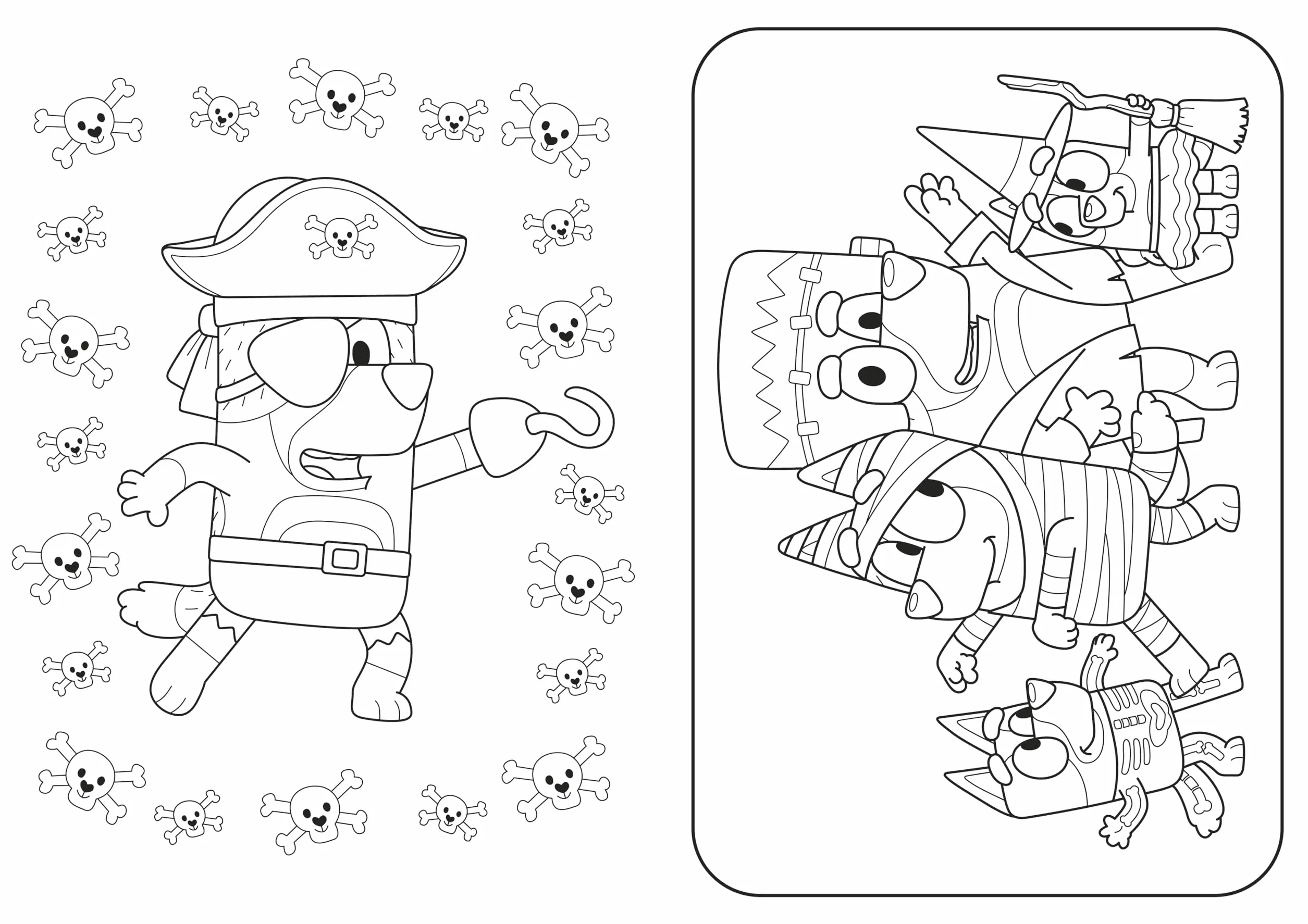 Bluey: Hooray It’s Halloween!: A Halloween colouring book