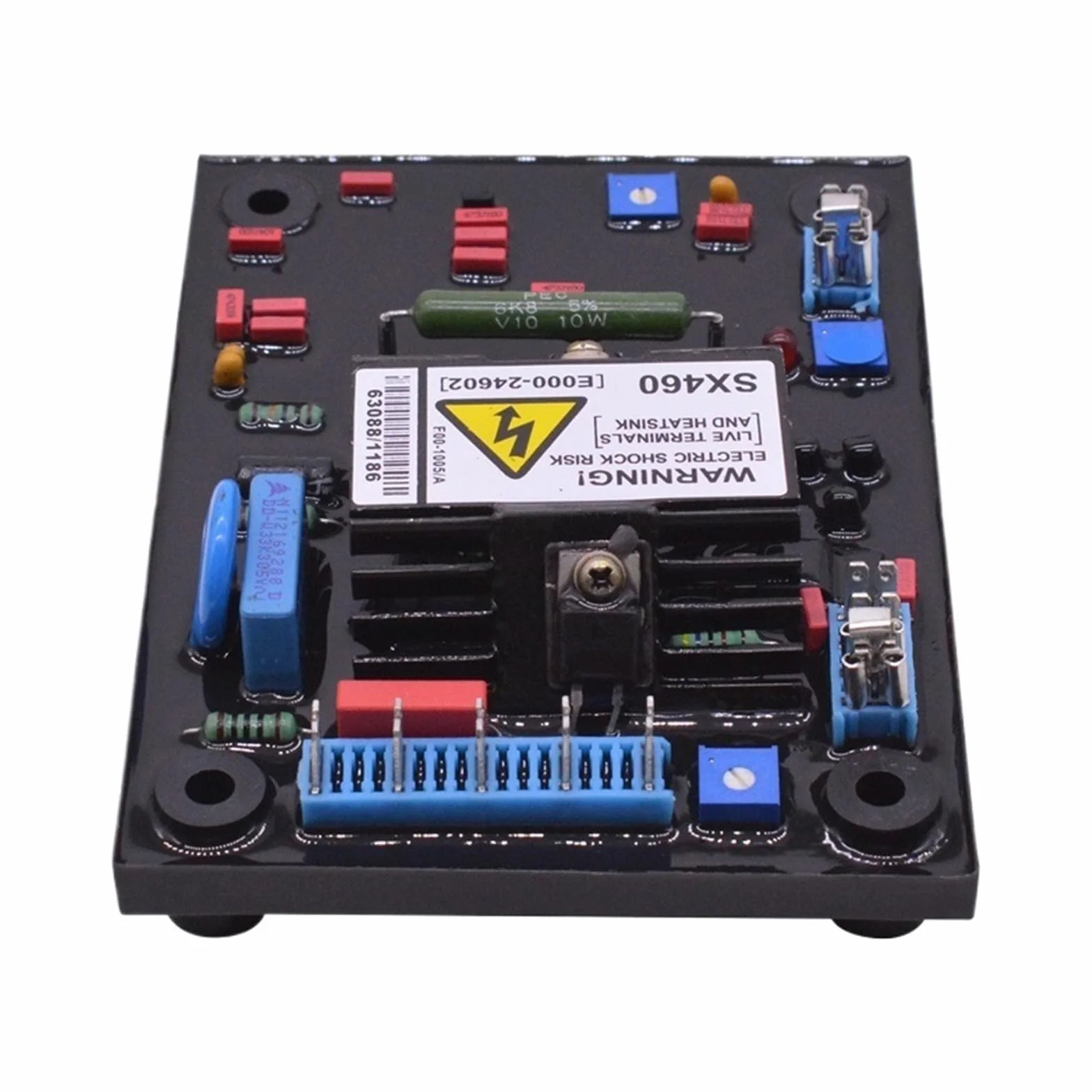 1 szt. AVR SX460 Automatyczny regulator napięcia do bezszczotkowego generatora kondensatora czerwony