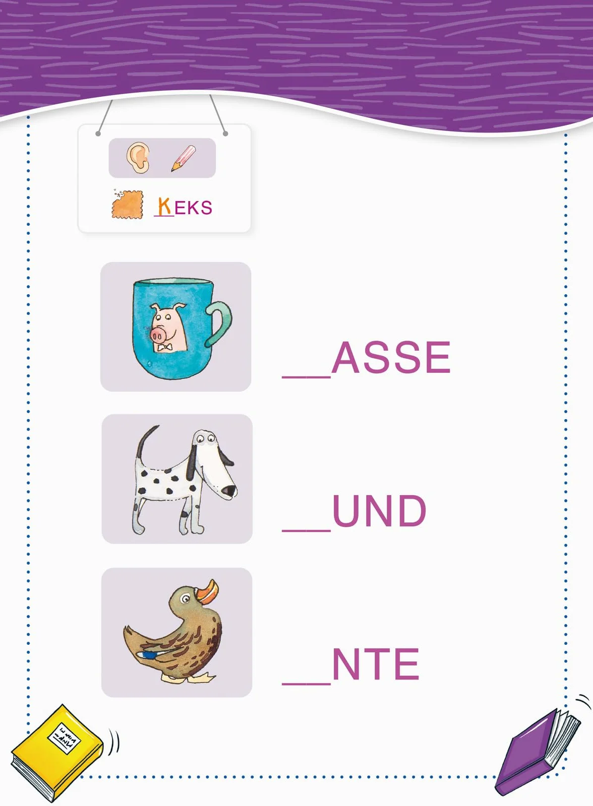 Mein Block zum Schulanfang: Erstes Lesen