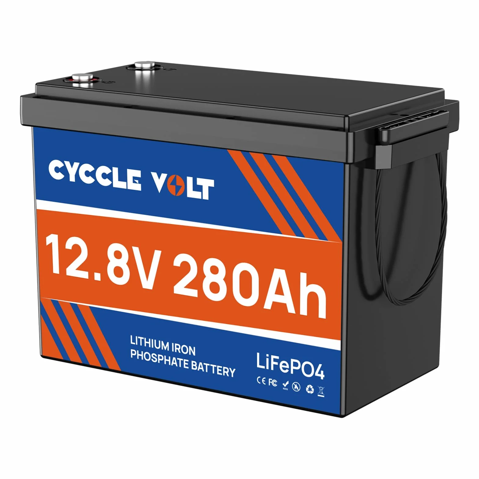 Akumulator 12V 280Ah LiFePO4, akumulator litowy 280Ah z 200A BMS, akumulator litowo-żelazowo-fosforanowy o głębokim cyklu, idealny do kamperów, zasilania słonecznego i łodzi.