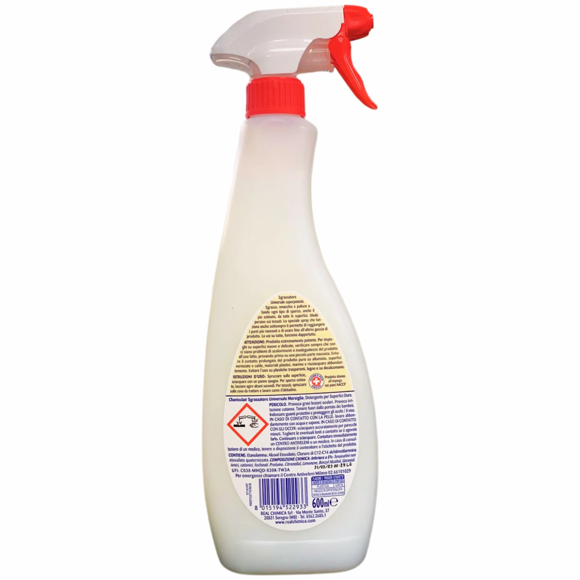 Chante Clair uniwersalny odtłuszczacz o zapachu Marsylii, zestaw promocyjny (6 x 600 ml, pełny zestaw)