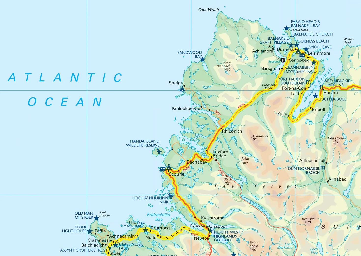 NC500 Pocket Map: Plan Your Adventure on Scotland’s North Coast 500 Route Official Map