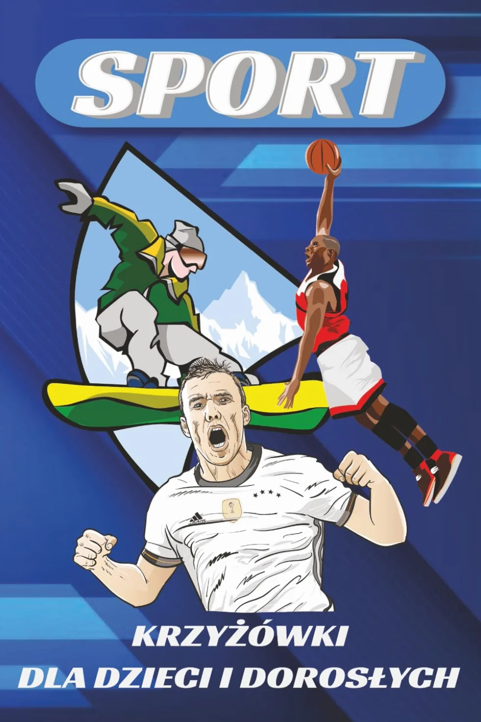 Krzyżówka Sportowa: Gra Słowna z Dużym Drukiem o Tematyce Sportowej - Piłka Nożna, Siatkówka, Pływanie, Koszykówka, Zdrowie i Wiele Innych | 6x9 cali ... | Prezent na Święta, Wakacje i Wolny Czas.