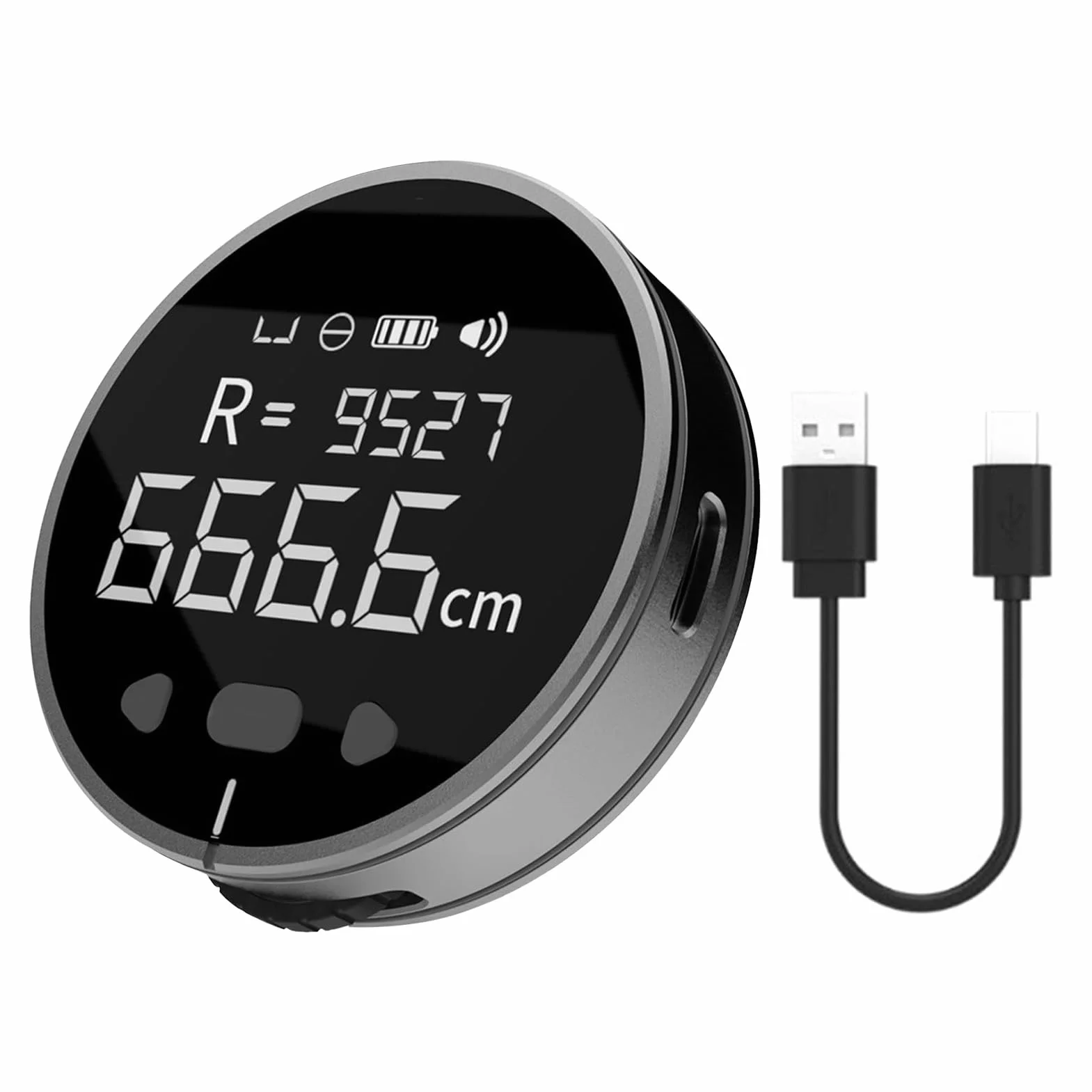 Cyfrowa Miarka, Elektroniczna Miarka z Wyświetlaczem LCD, Inteligentne Narzędzie do Pomiaru Toczenia na Duże Odległości, Cyfrowa Linijka 328FT do Płaskich, Zakrzywionych, średnicy