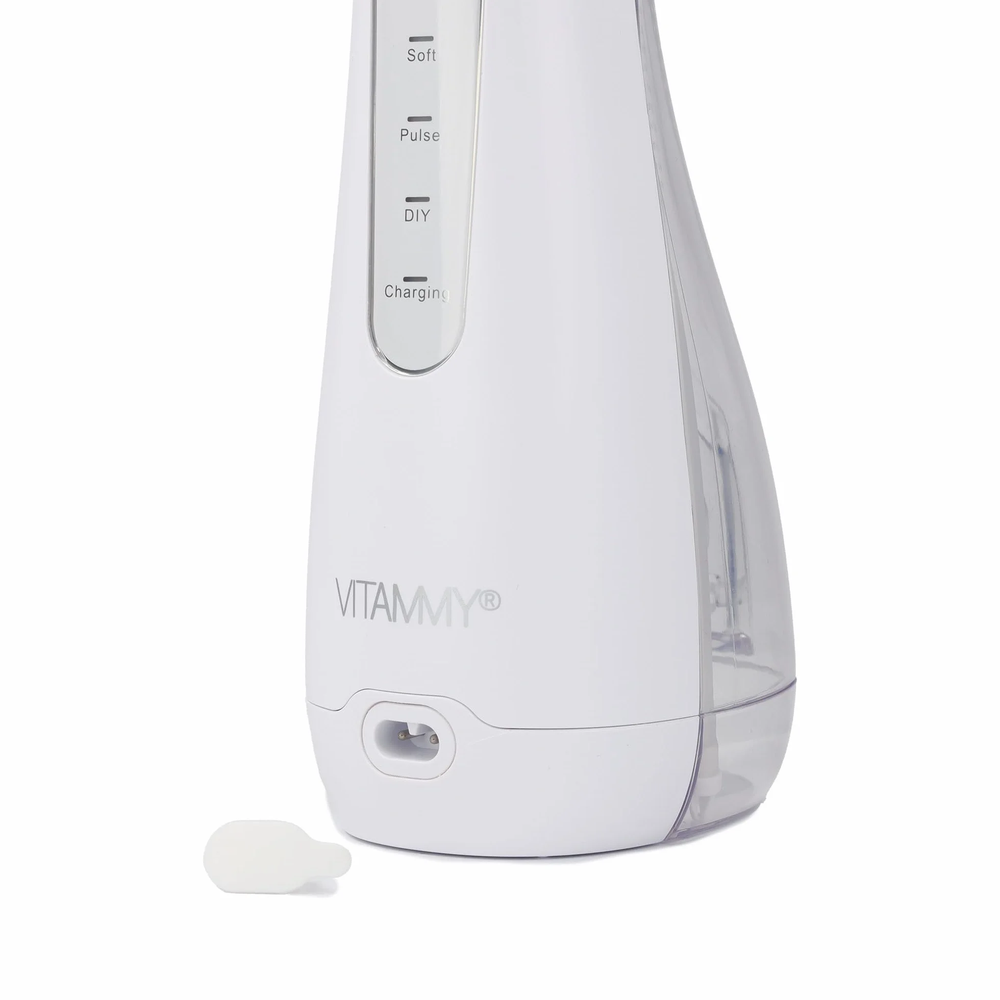 VITAMMY eJet Irygator Dentystyczny, Bezprzewodowy, 5 Końcówek, Ciśnienie 90 PSI, 200ml Zbiornik, Ładowanie USB, IPX7 Wodoszczelny