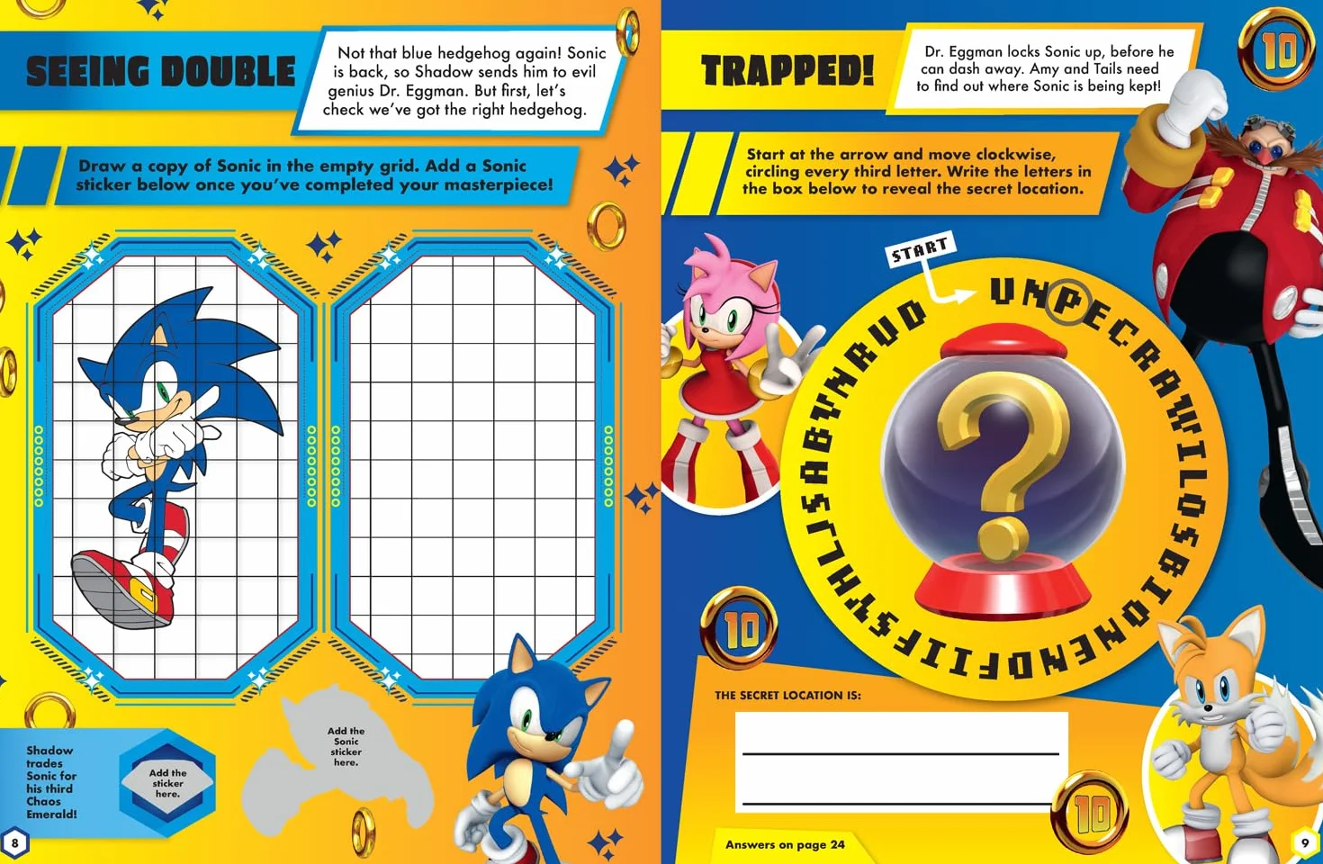 Sonic the Hedgehog Sticker Quest: Sonic vs Shadow: Sticker Activity Book packed with puzzles and over 200 stickers! Perfect for fans of the games, movies and TV shows