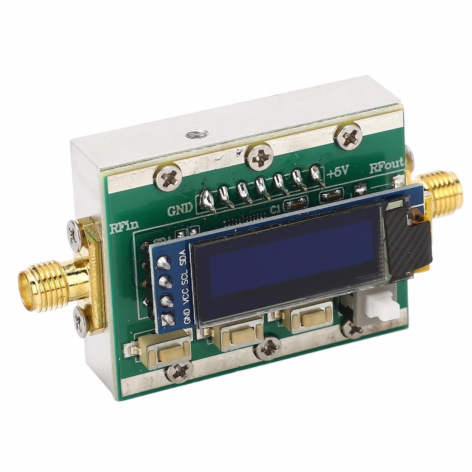 Cyfrowy moduł Tłumika RF 1-3800 MHz Tłumik RF Programowalny Tłumik RF ze Stopniem Cofania Obudowa CNC Sterowanie za pomocą Komputera PC 5 V