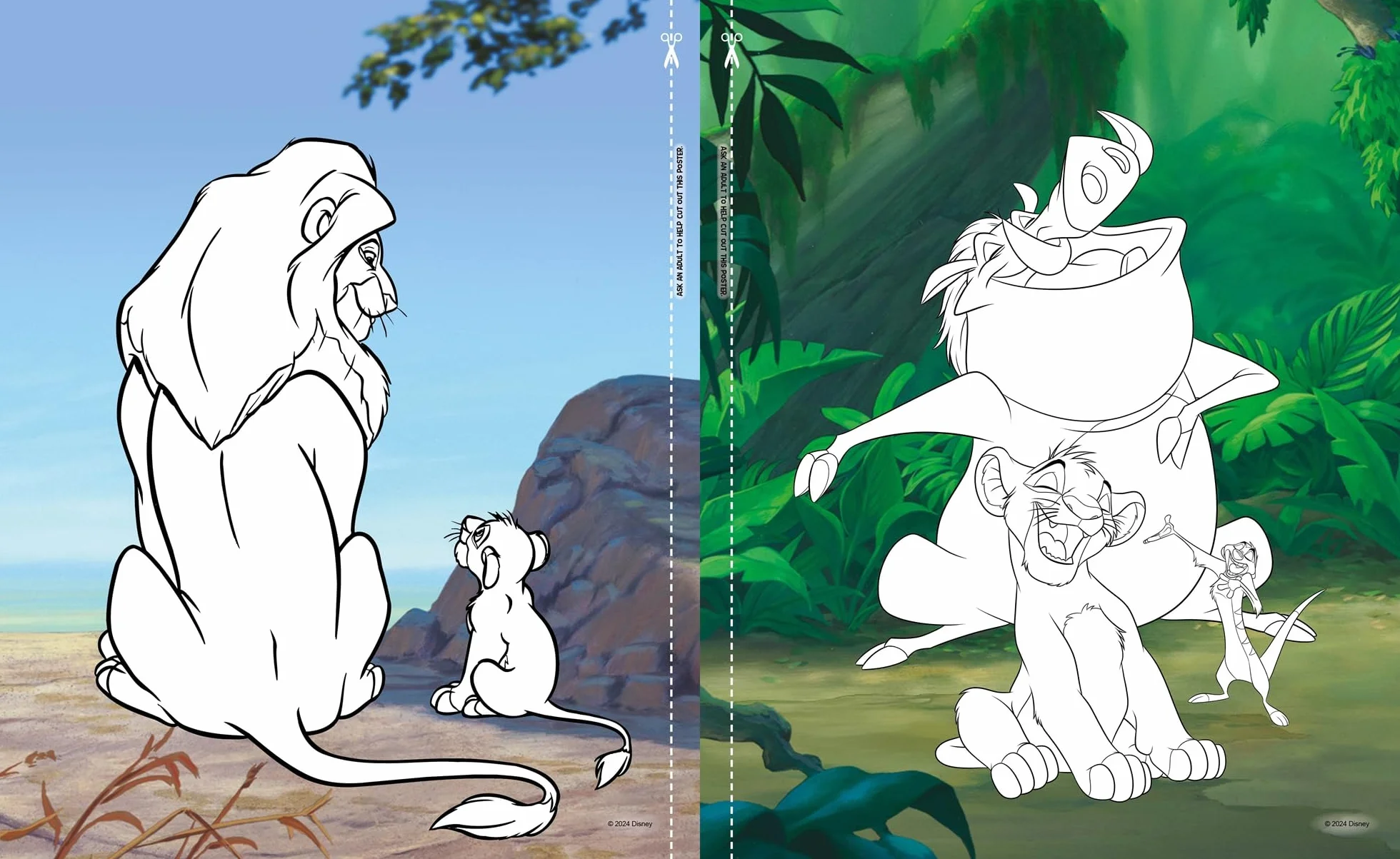 Disney The Lion King: 5 in 1 Colouring: An awesome colouring and sticker adventure