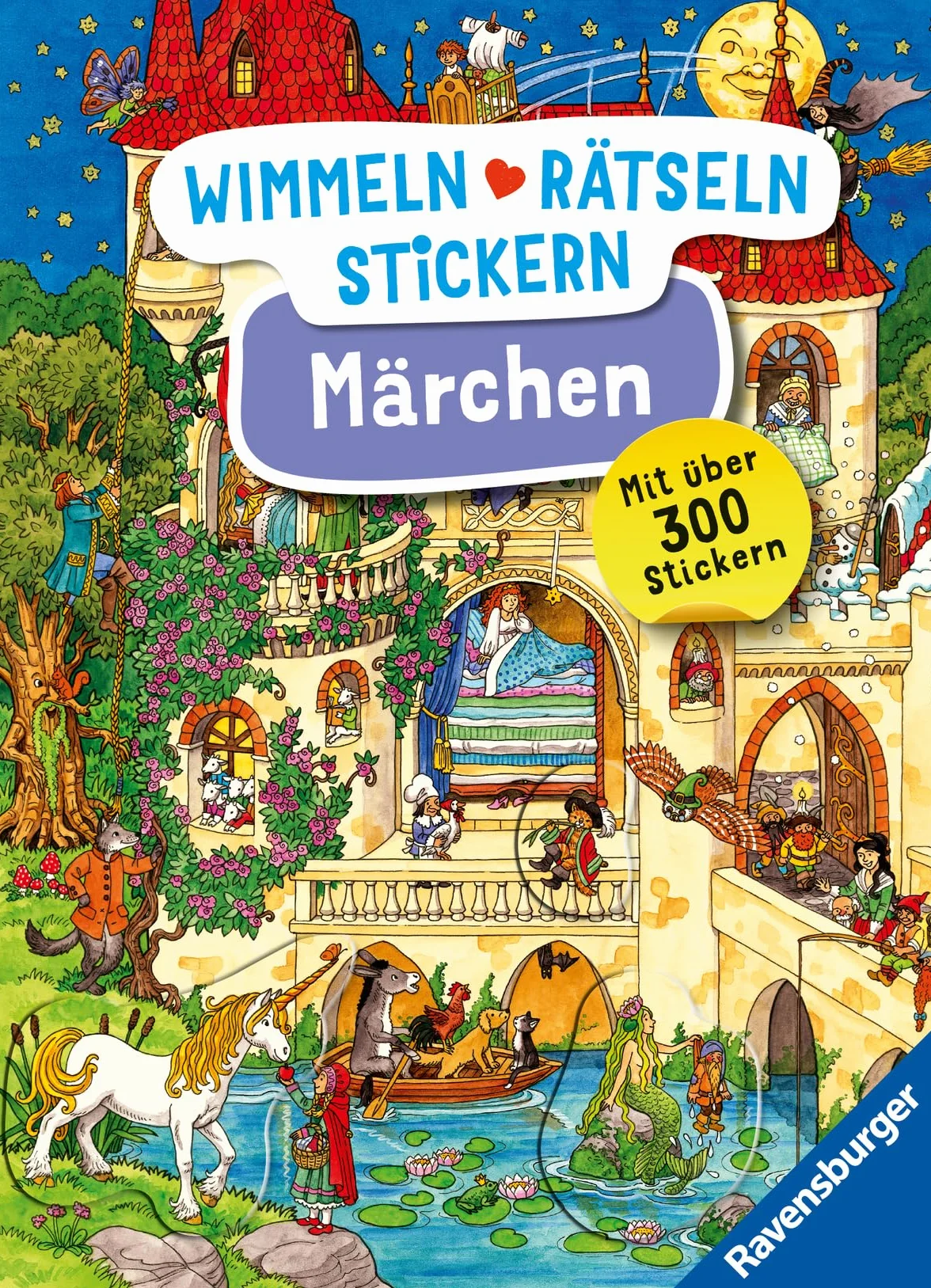 Wimmeln, Rätseln, Stickern: Märchen