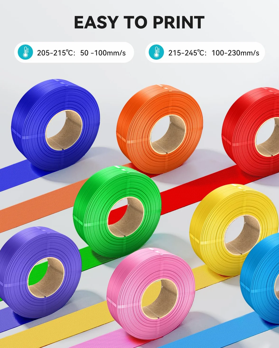 SUNLU PLA matowy filament 1,75 mm, 4 kg, filament PLA do drukarki 3D, biały matowy, bez cewki PLA, matowy wkład do wielokrotnego użytku szpul, kompatybilny z drukarką filamentu Bambu Lab, 4 rolki 1 kg