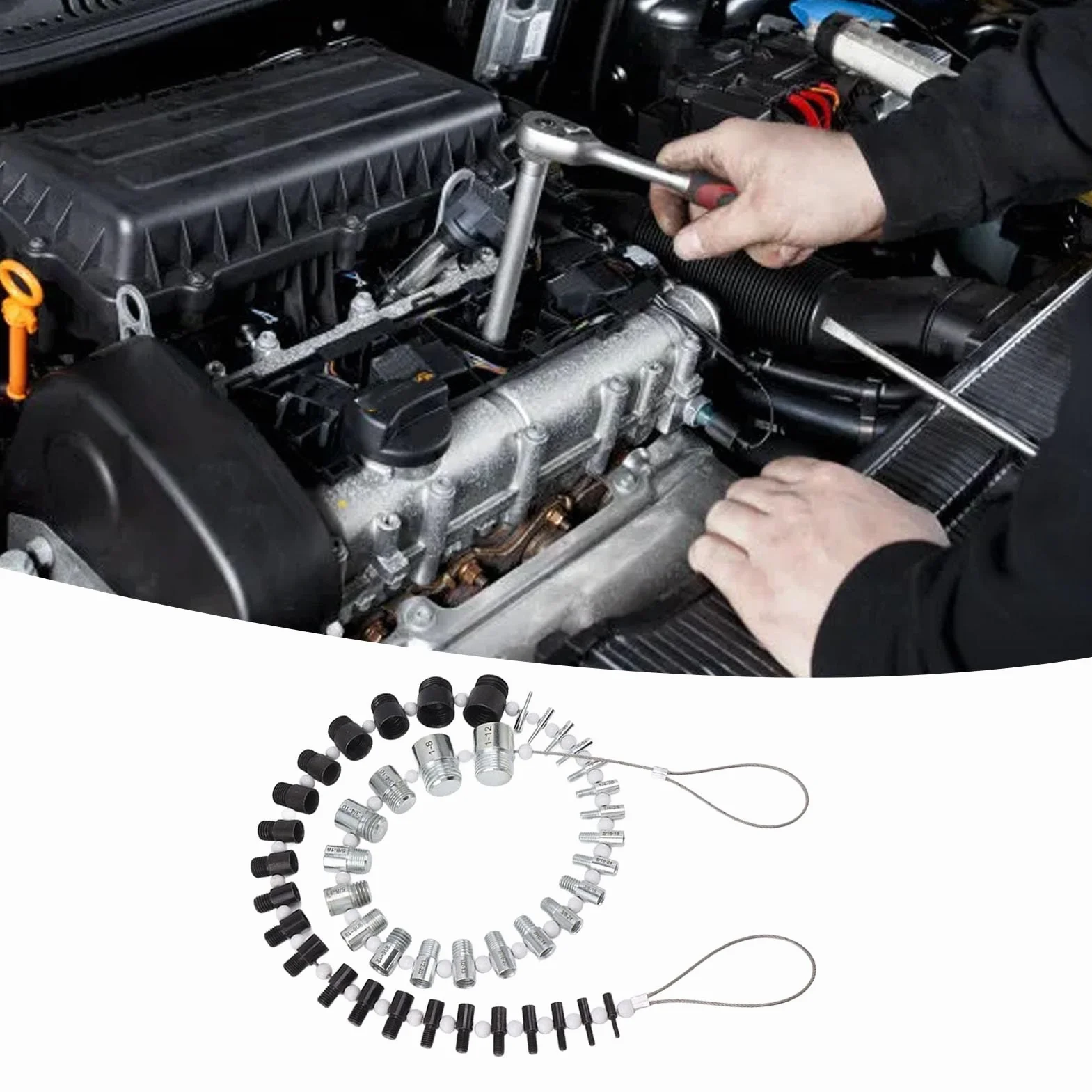Nut and Bolt Thread Checker 44 Male Female Thread Identifier Gauges 23 Inch 21 Metric Sizes