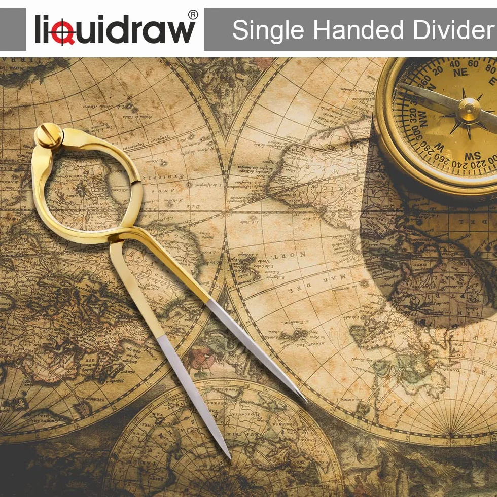 Liquidraw Portland Plotter kursowy z kątomierzem morskim 20 cm mosiężną przegrodą przezroczysty akryl