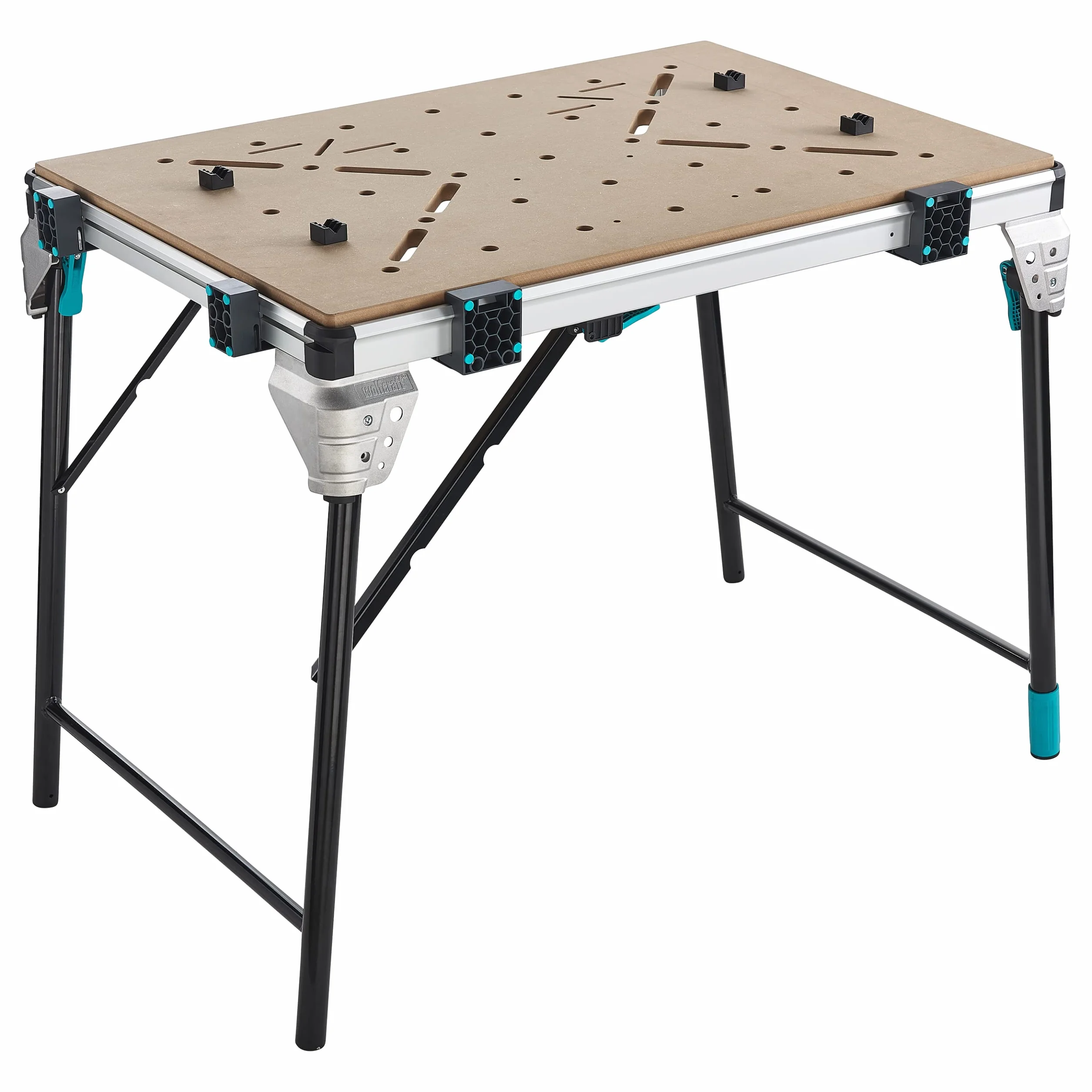 wolfcraft Stół warsztatowy MASTER work 1600 I 6909000 I Przenośny stół warsztatowy