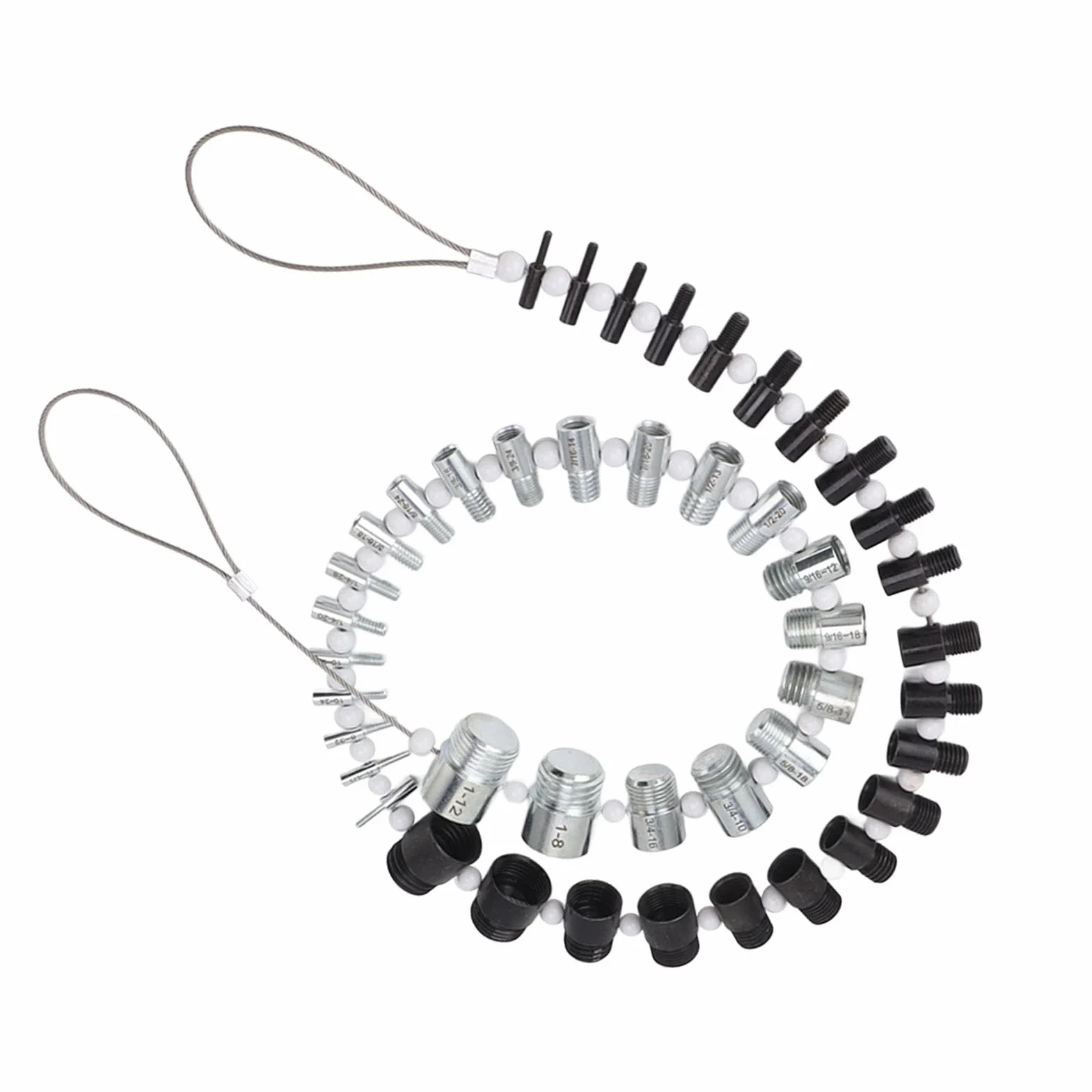 Nut and Bolt Thread Checker 44 Male Female Thread Identifier Gauges 23 Inch 21 Metric Sizes