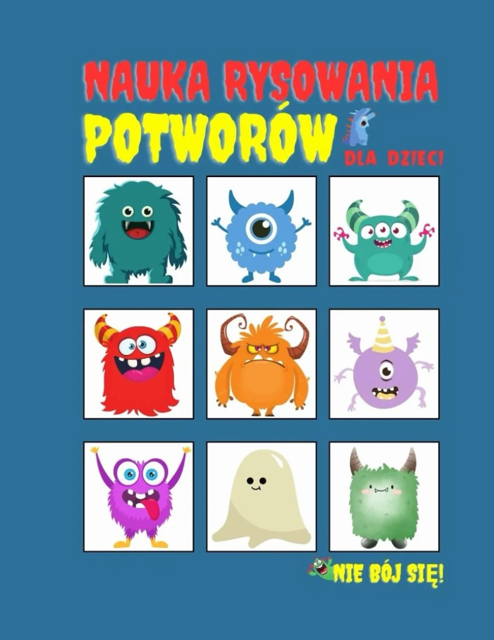 Nauka Rysowania Potworów dla Dzieci: Kropka po Kropce, Symetryczne i Przerysowywanie, Możesz je Też Pokolorować | Łatwy Przewodnik Krok po Kroku dla ... Umiejętności Rysowania Swojego Malucha