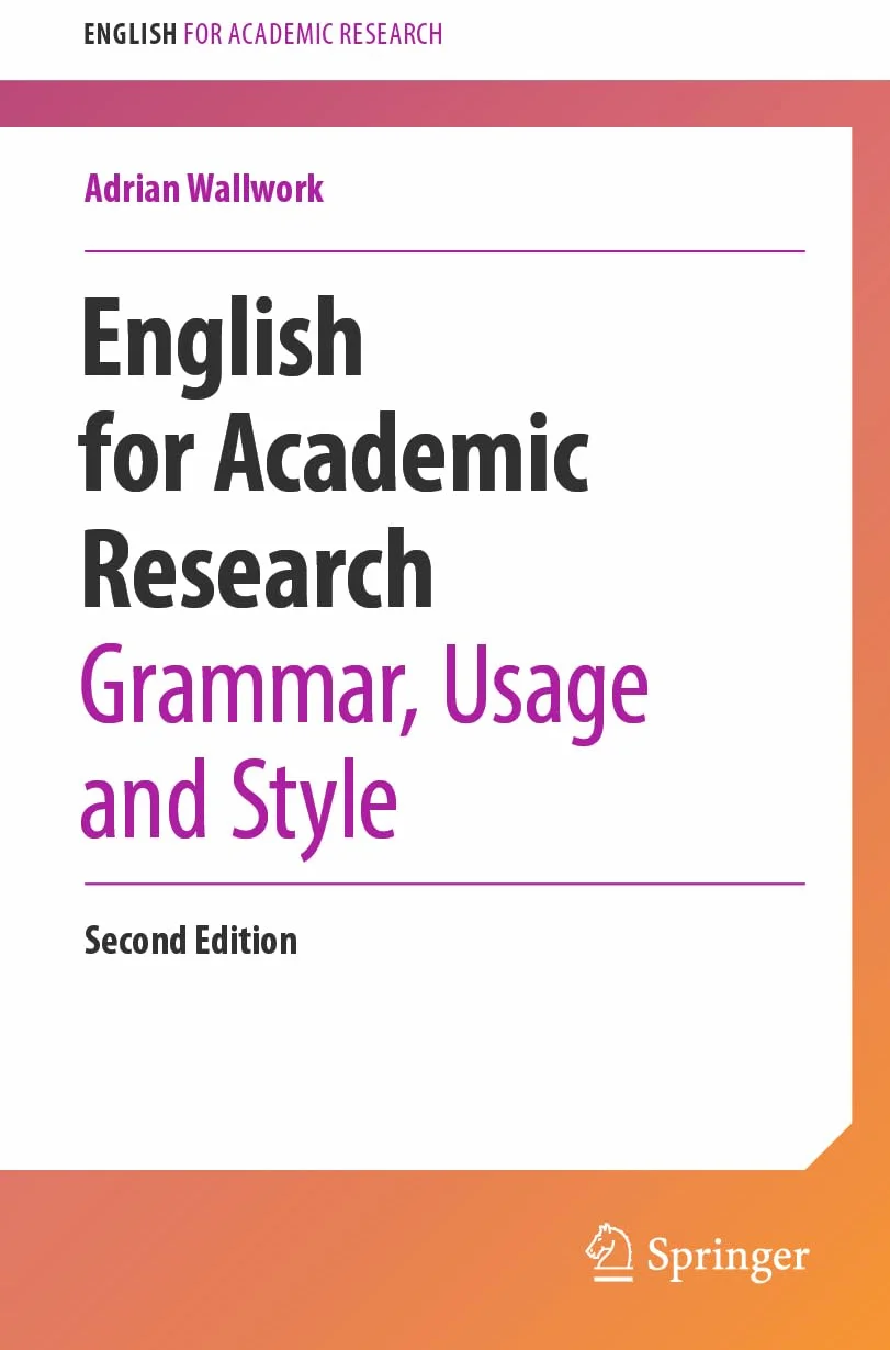 English for Academic Research: Grammar, Usage and Style