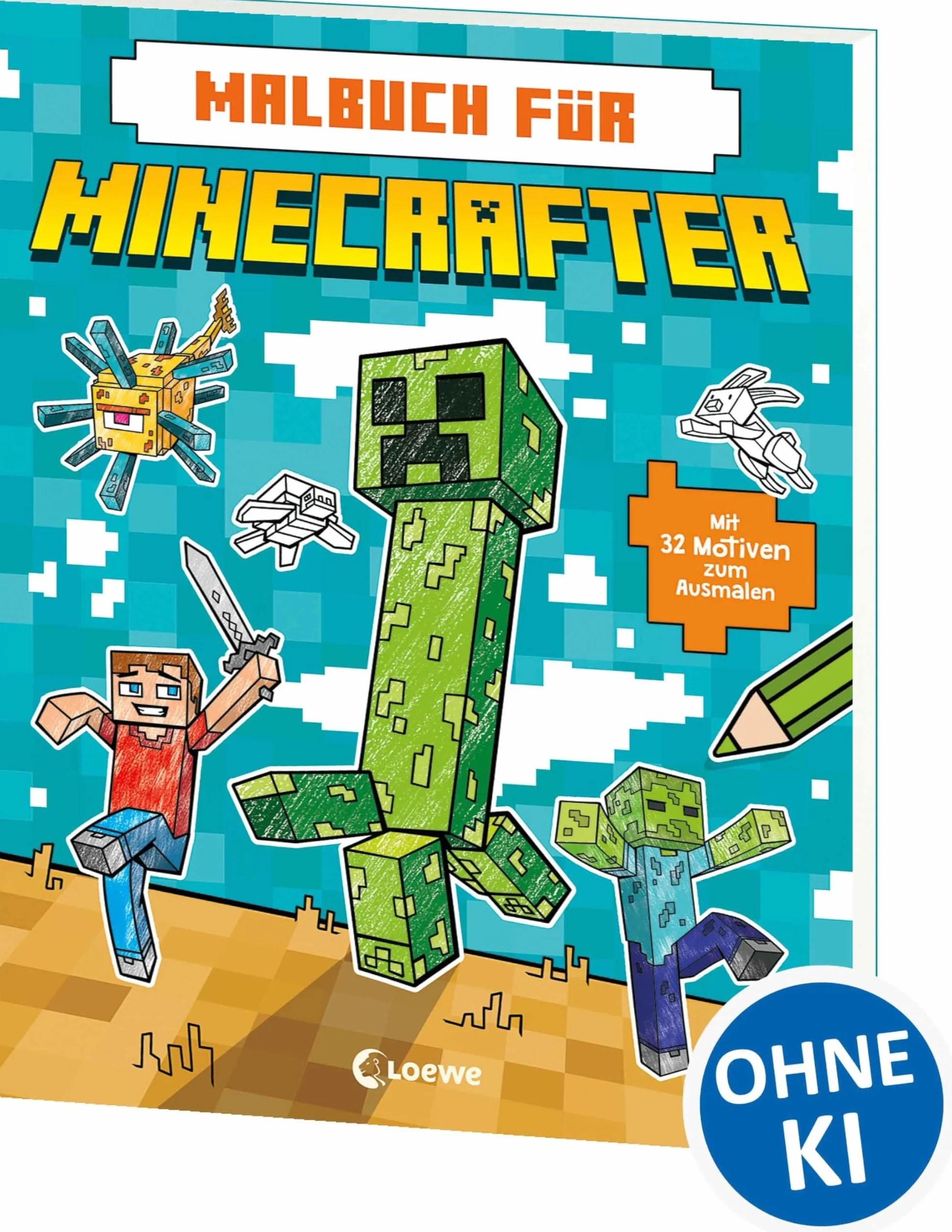 Malbuch für Minecrafter: Perfektes Geschenk für Minecraft-Fans - Kreative Beschäftigung mit coolen Motiven für Kinder ab 5 Jahren