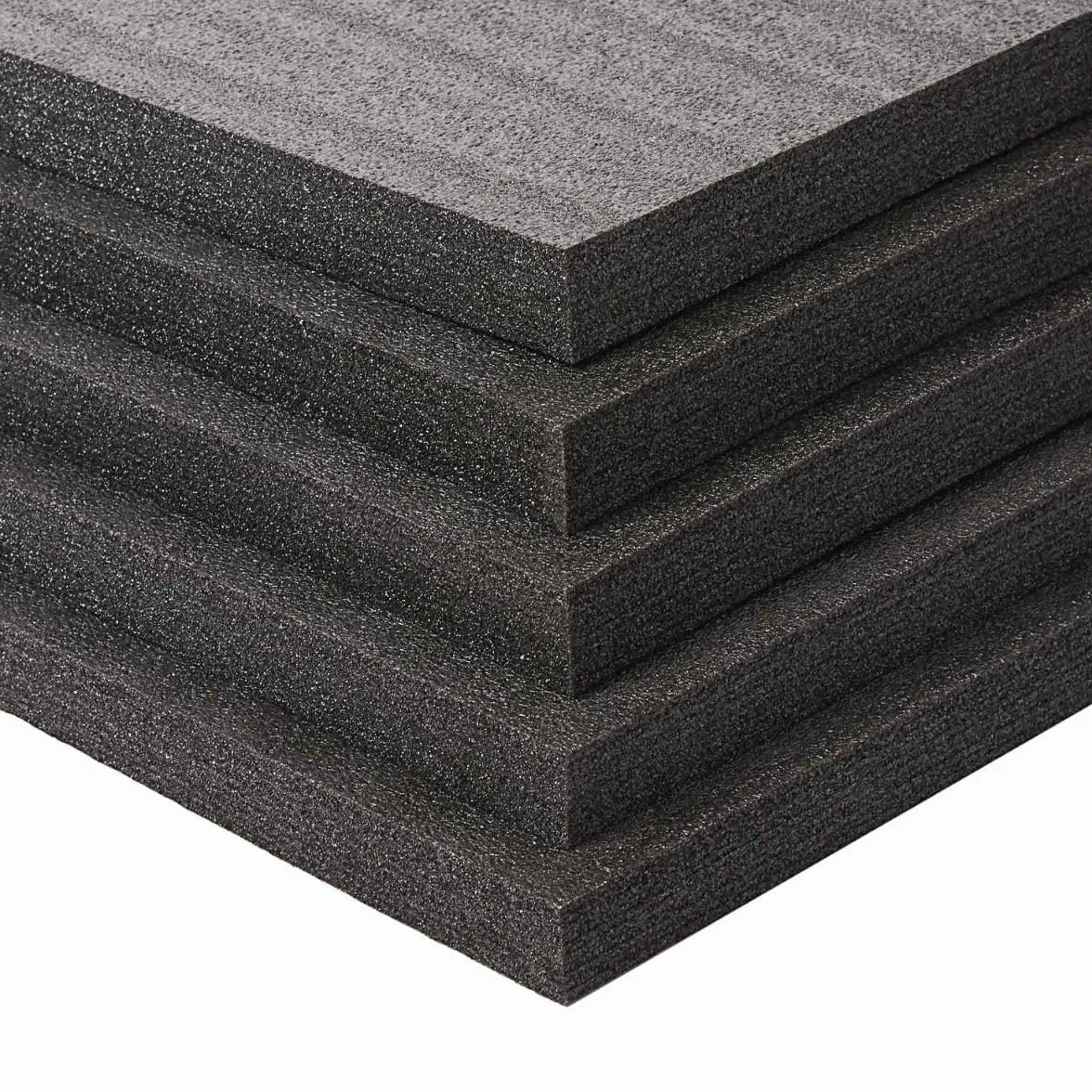 Pianka wielowarstwowa, 5 sztuk, 600 x 400 x 30 mm, Shadow Foam, cięcie i ściąganie, możliwość regulacji, wkładka do aparatu, walizki na narzędzia, wózek narzędziowy, czarna