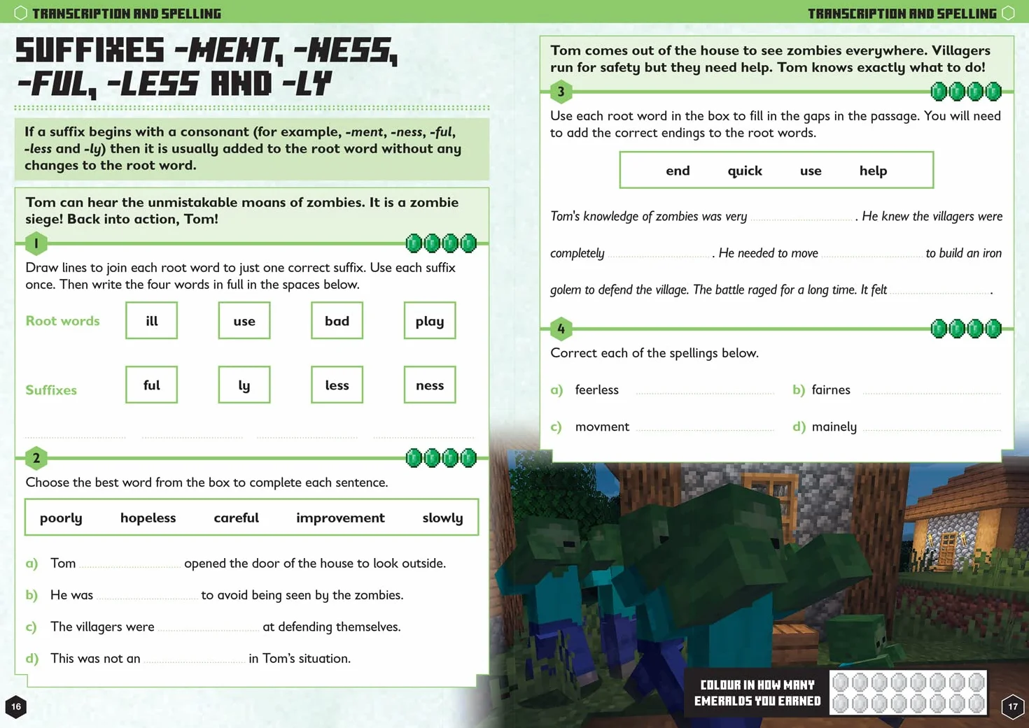 Minecraft English Ages 6-7: Official Workbook