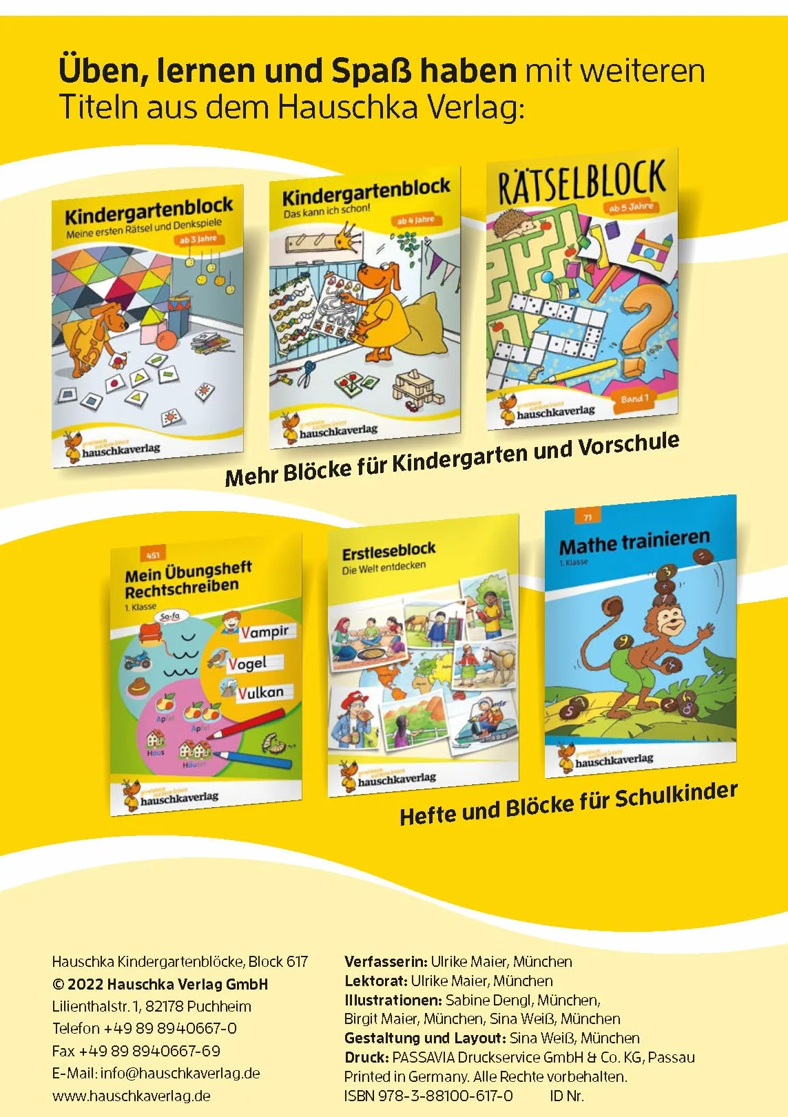 Kindergartenblock - Das kann ich schon! ab 3 Jahre: Das kann ich schon! ab 3 Jahre: 617