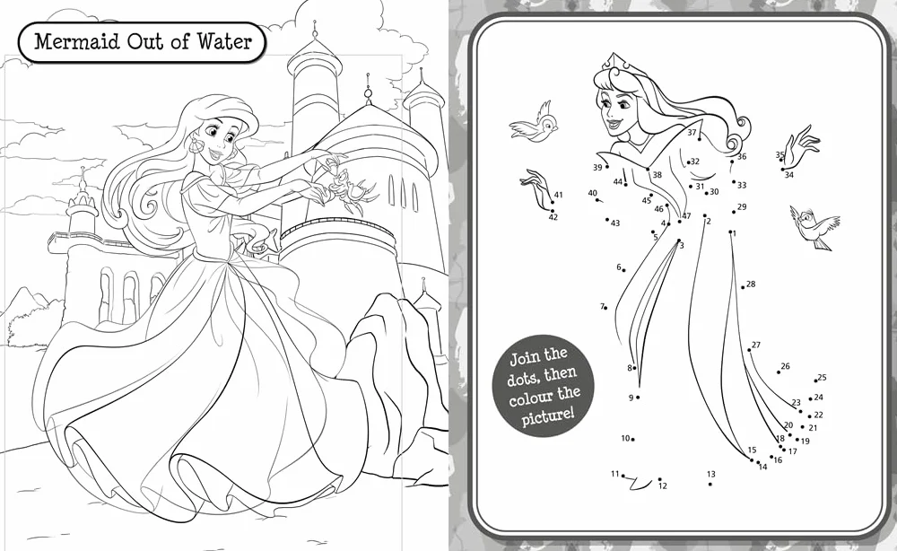 Disney Princess: 5 in 1 Colouring: A magical colouring and sticker adventure