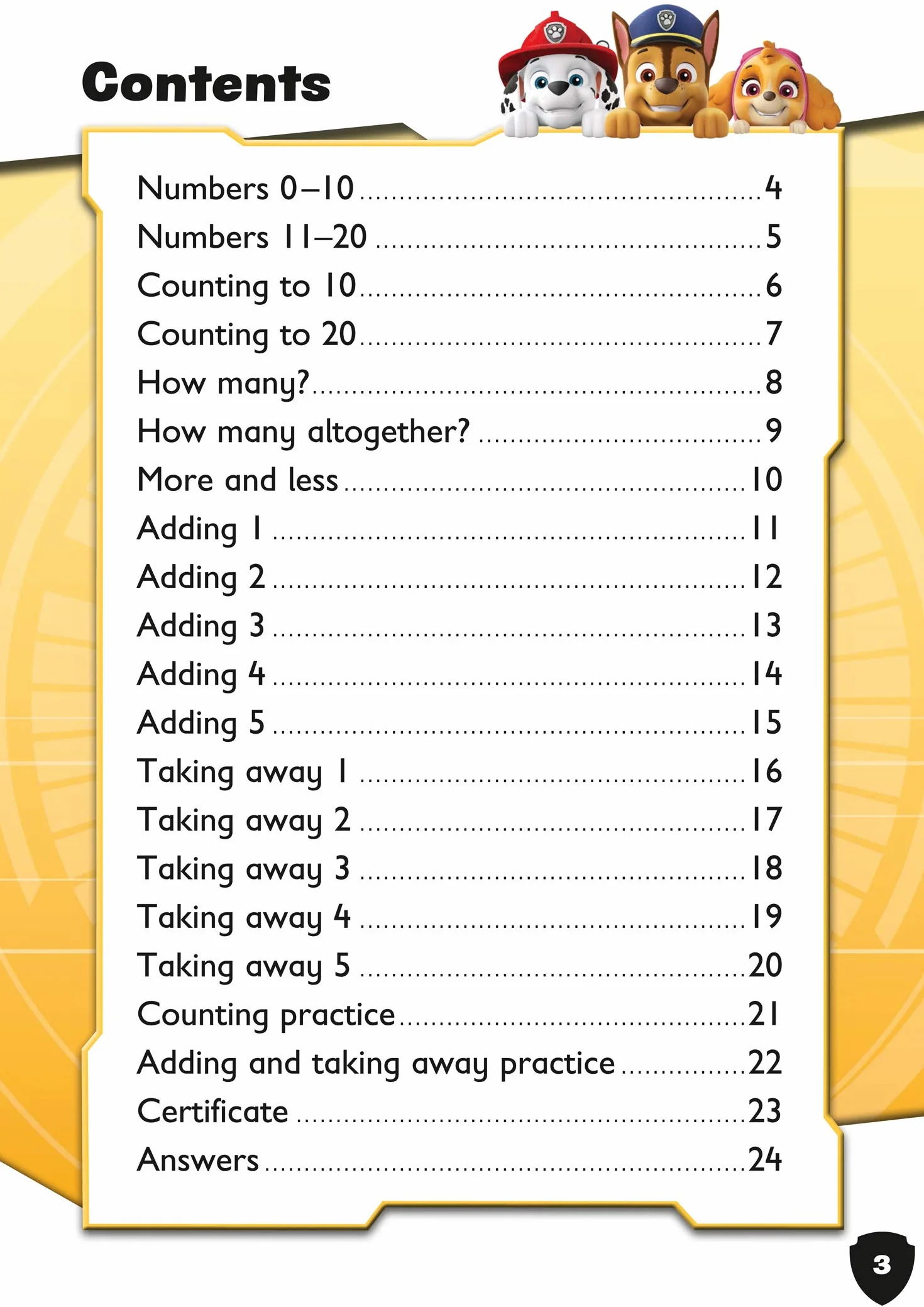 PAW Patrol First Counting Activity Book: Have fun learning to read, write and count with the PAW Patrol pups