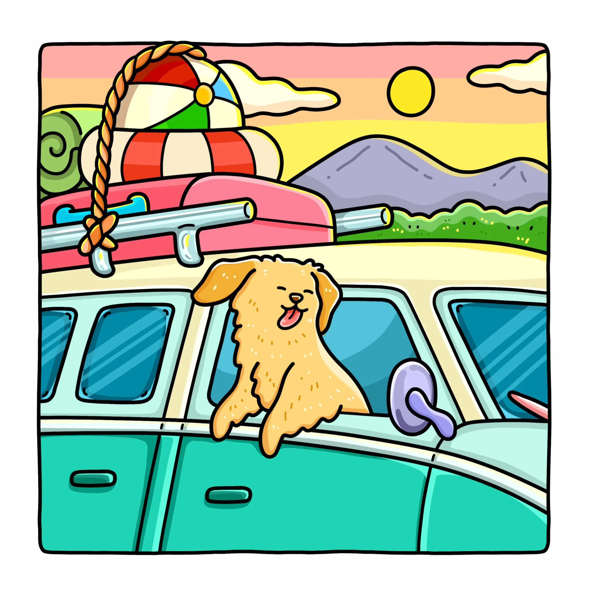 Dog Moments: Puppy Life Coloring Book for Adults and Teens