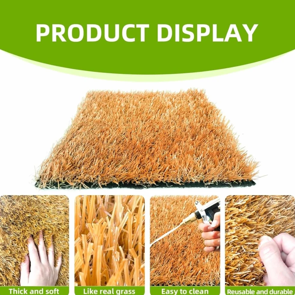 8 sztuk podkładek do gniazd dla kur, 12''x12', zmywalne symulowane trawy podkładki do gniazd kur, podkładki do gniazd drobiu do składania jaj, akcesoria do kurnika kur - jajka kur
