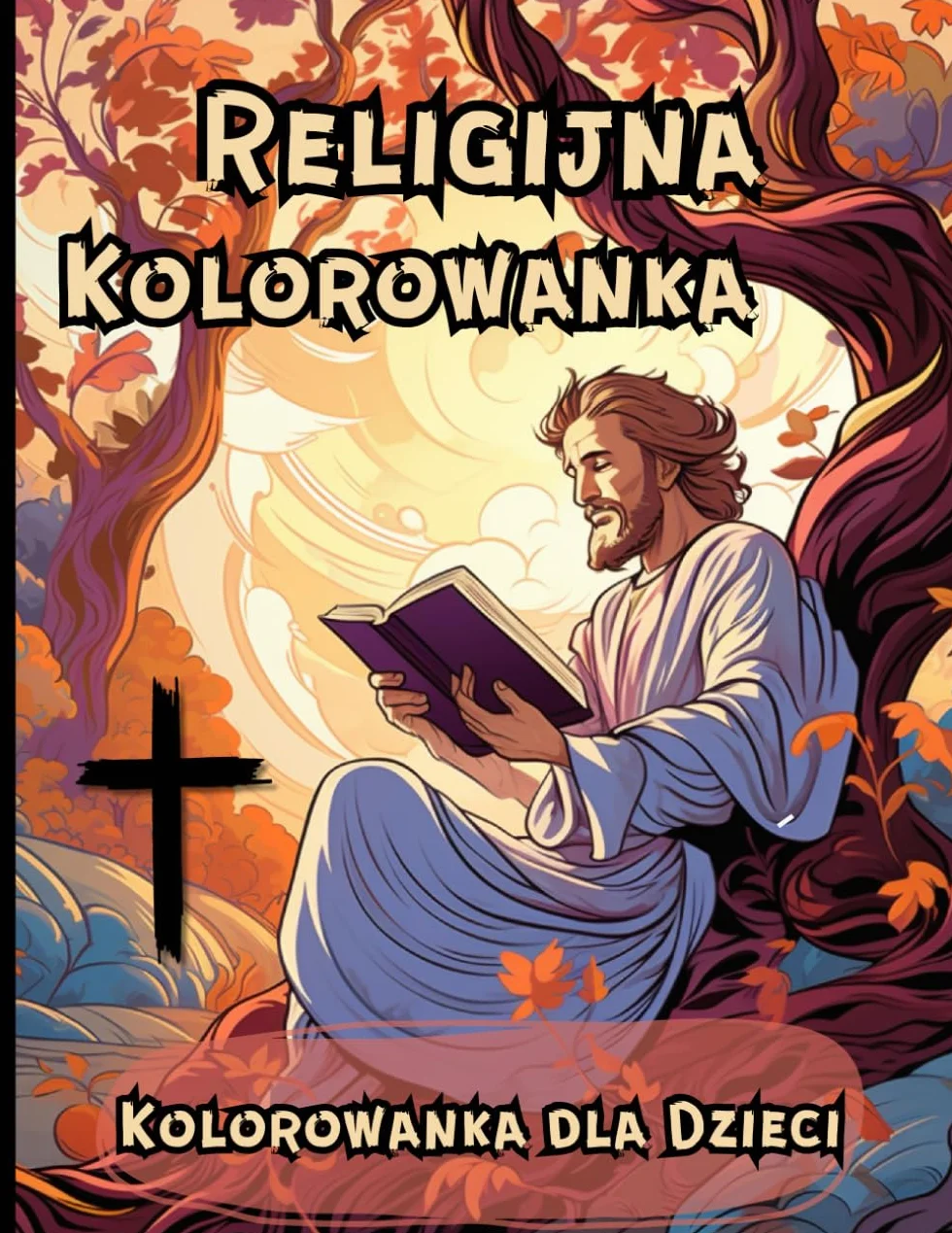 Religijna Kolorowanka dla Dzieci: Unikalna kolorowanka dla Dziecka idealna na prezent urodzinowy Boże Narodzenie Wielkanoc i każda inną okazję. ... Biblia Chrześcijanie Kościół Jezus Bóg