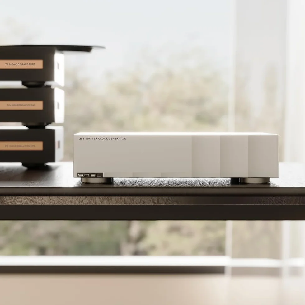 SMSL G1 Hi-Fi Audio zewnętrzny zegar główny OCXO, napęd wielokanałowy + liniowy zasilacz, poprawia jakość dźwięku dla odtwarzaczy/dekoderów