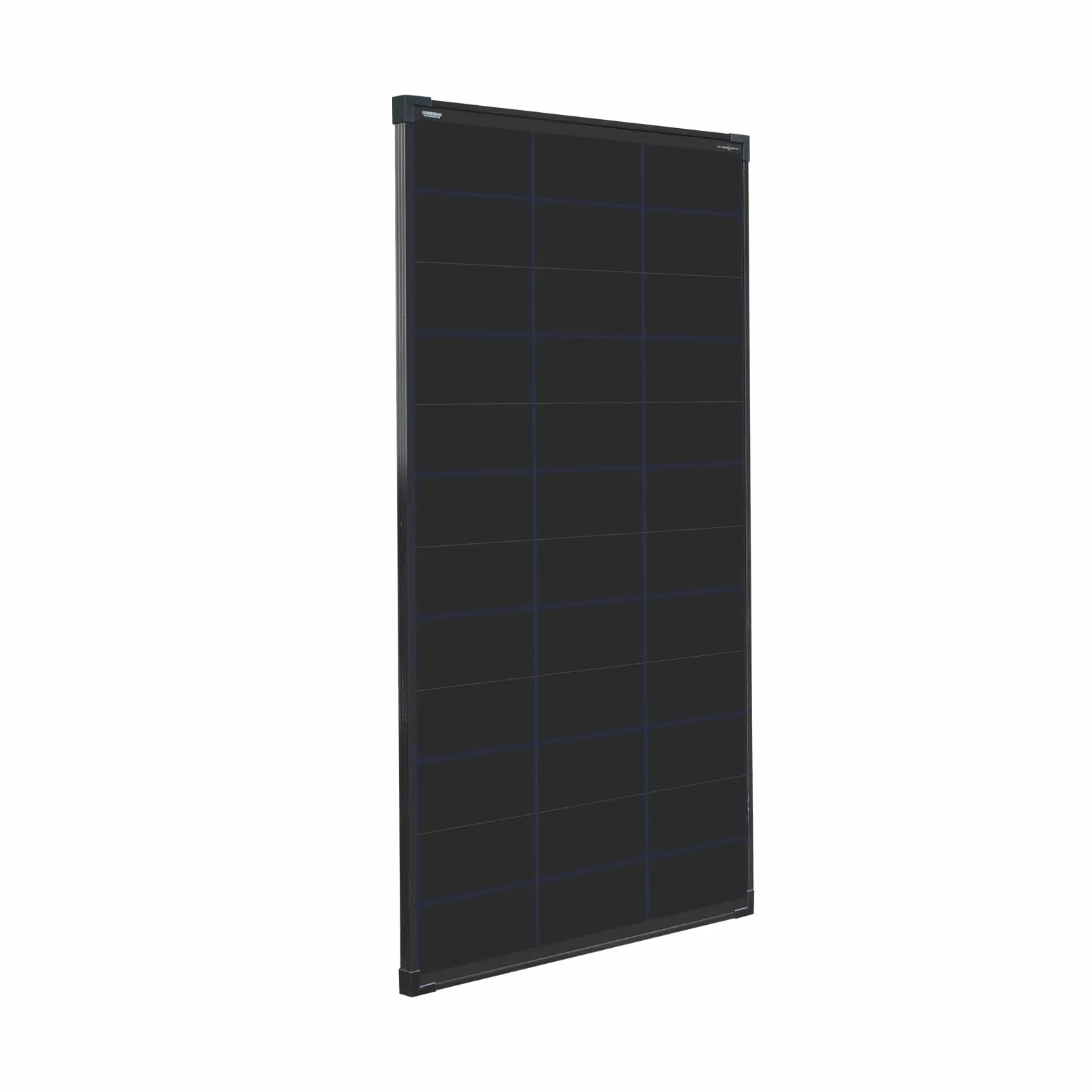 enjoy solar® Panel słoneczny monokrystaliczny z technologią HPBC – 25% wysoka wydajność, ogniwa 182mm, Full Black, idealny do kampera, balkonowej, do domku ogrodowego i na łódź (150W, 12V)