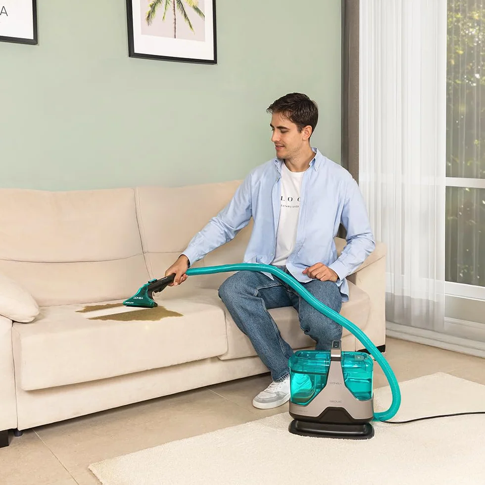 Cecotec Conga 6000 Carpet&Spot Clean XXL Advance środek do czyszczenia dywanów i odkurzaczy – Conga 6000 W, rozpyla, odkurza i czyści, siła ssąca 15 kPa, zbiornik 1300 ml, promień działania 7 m