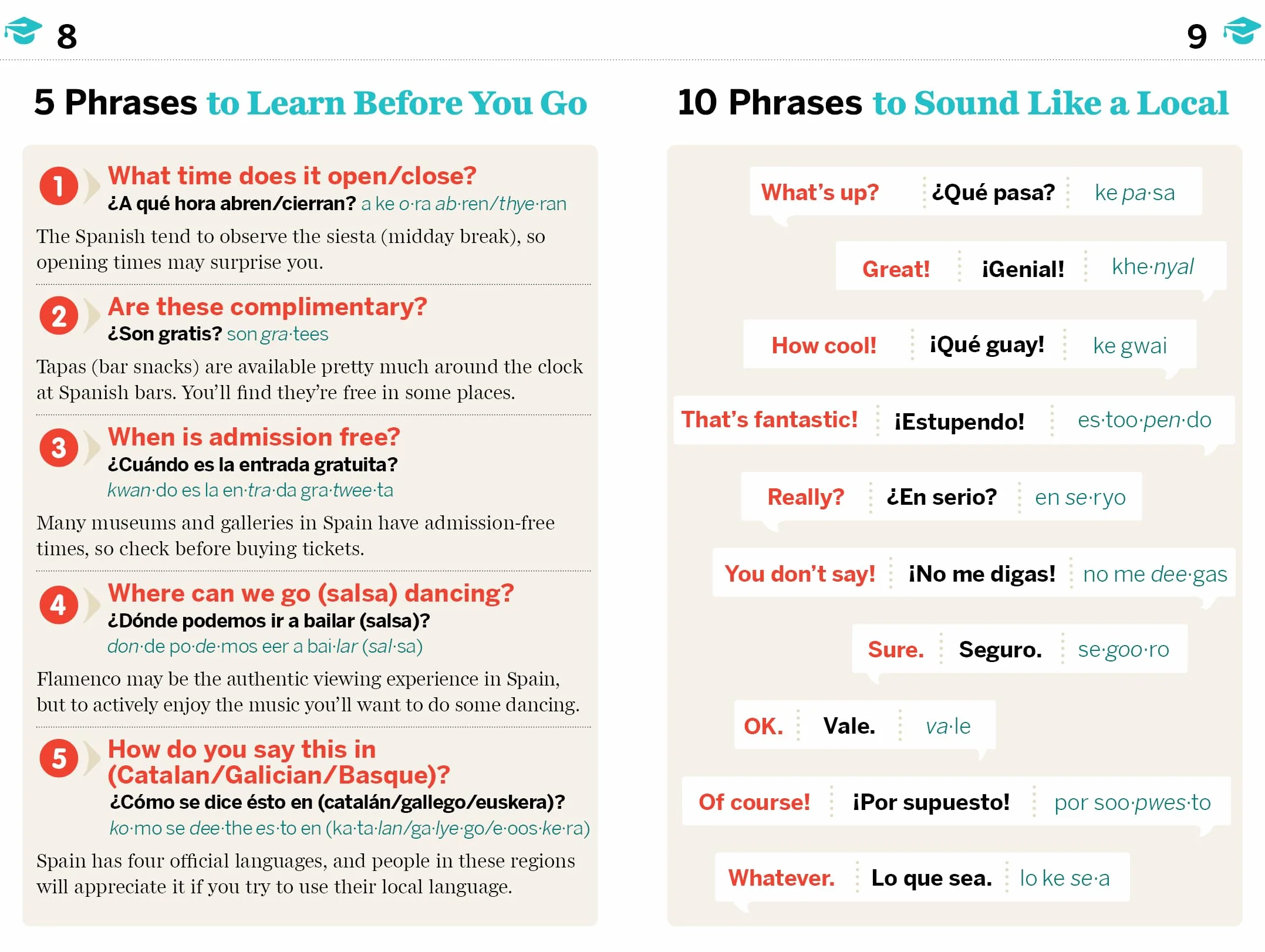 Spanish Phrasebook & Dictionary 9ed - Anglais