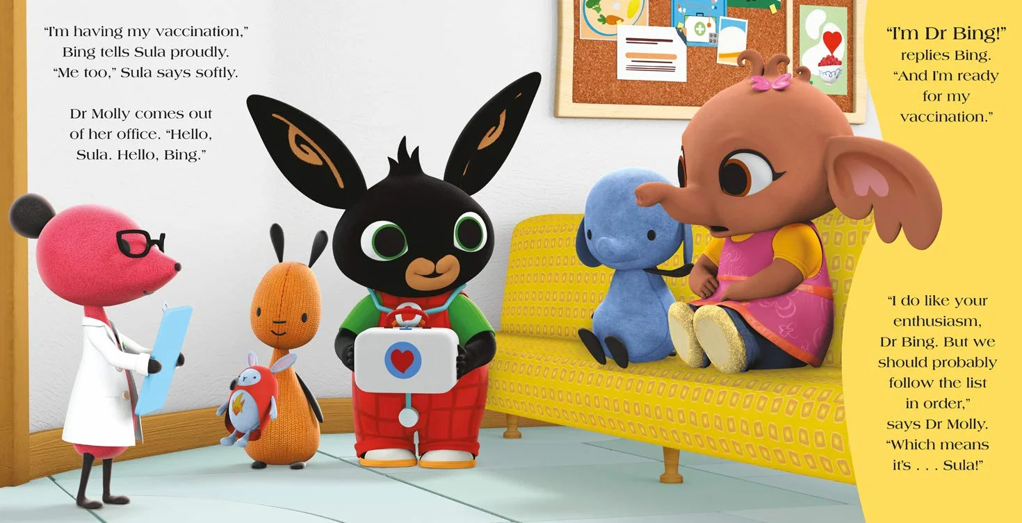 Doctor Bing: A Vaccination Story with Stickers for Children Ages 2 to 5