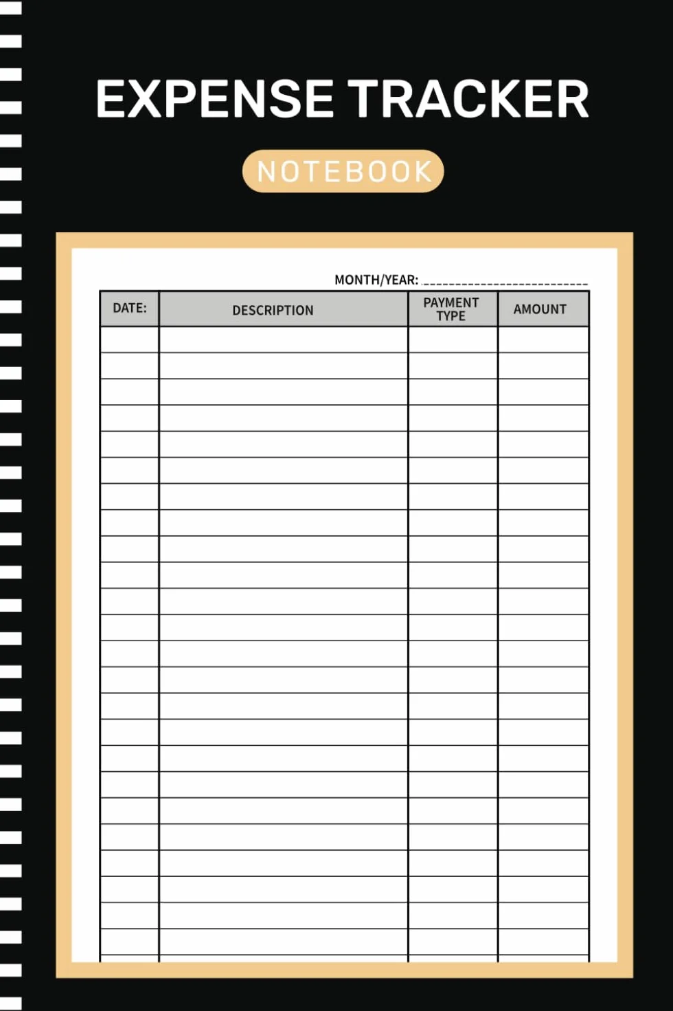 Expense Tracker Notebook: Daily Spending Tracker Bill Organizer Log Book, Budget Planner, Money Management Ledger Notebook for Personal or Small Business Use (105 Pages 6x9 Inches)